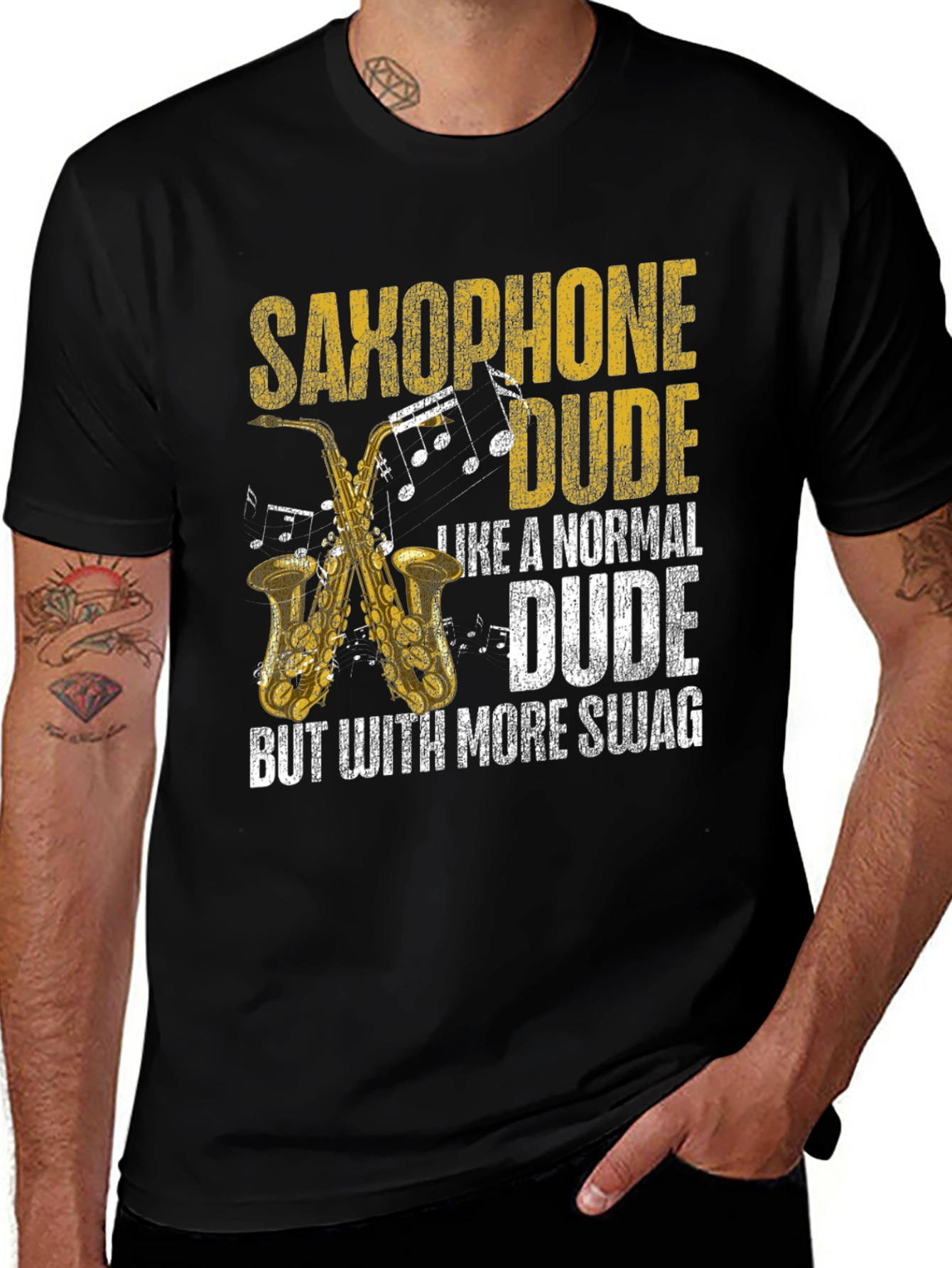 Saxophone Dude Swag T-Shirt