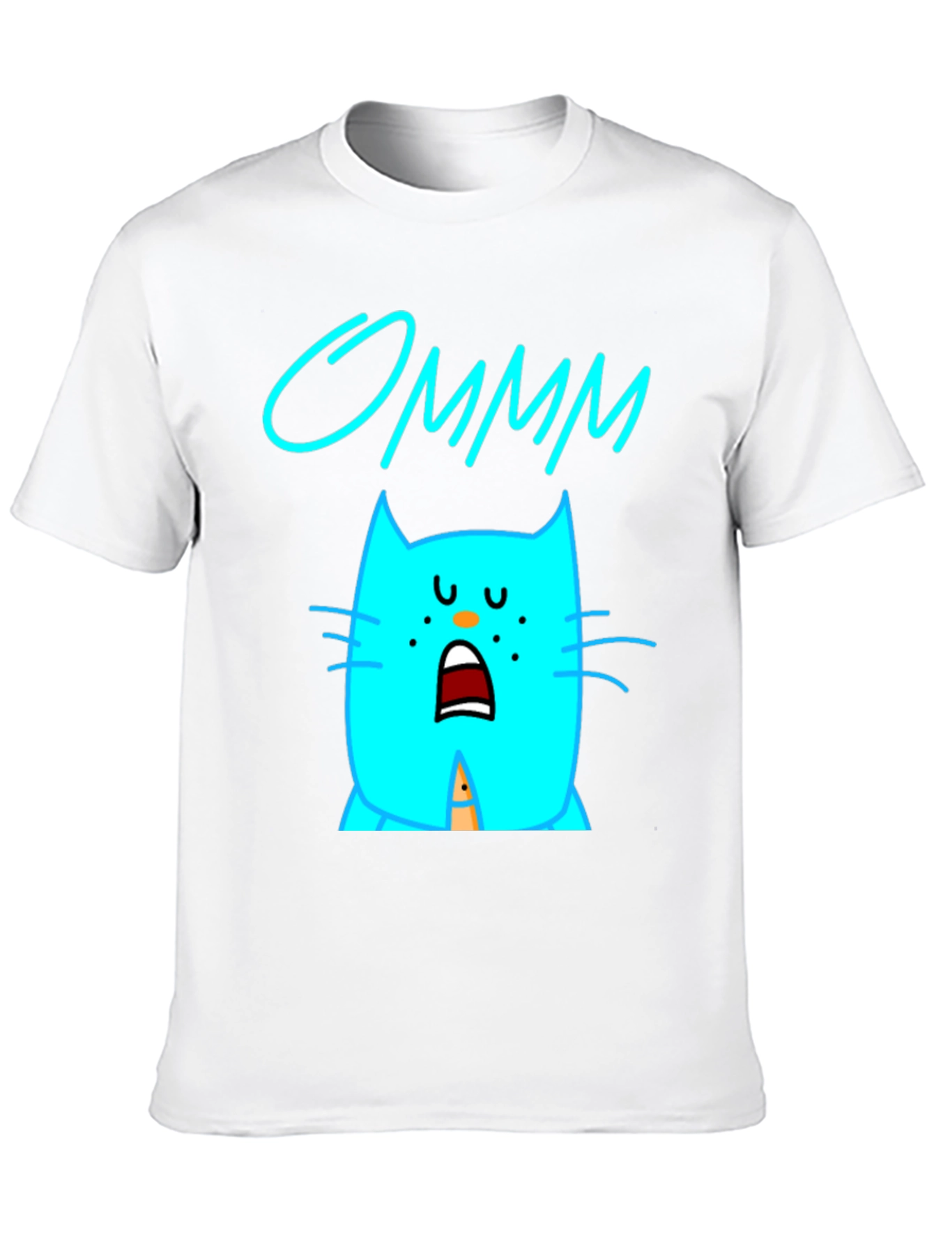 Ommm Cat Graphic T-Shirt - Black
