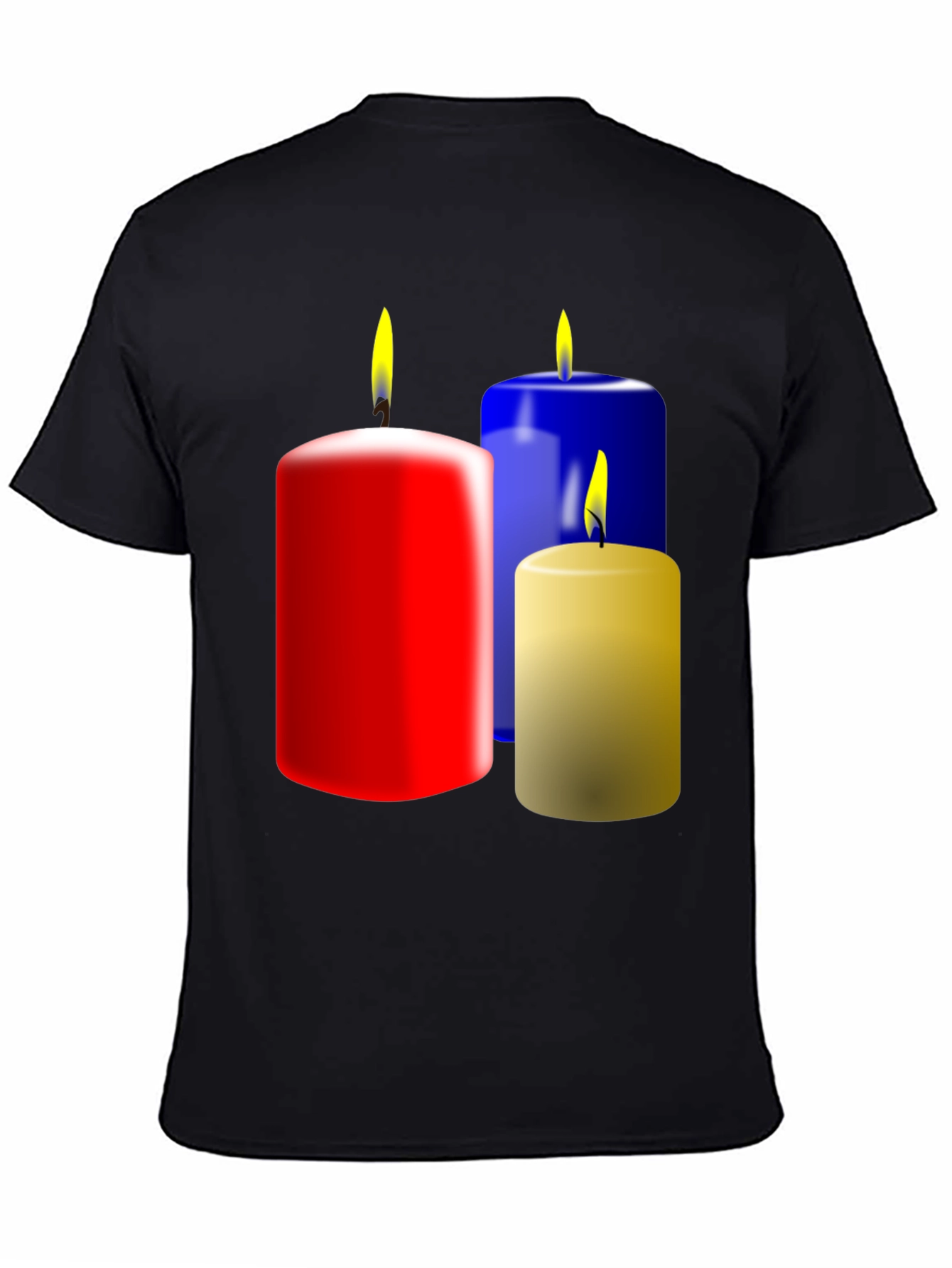 Festive Candle Graphic T-Shirt