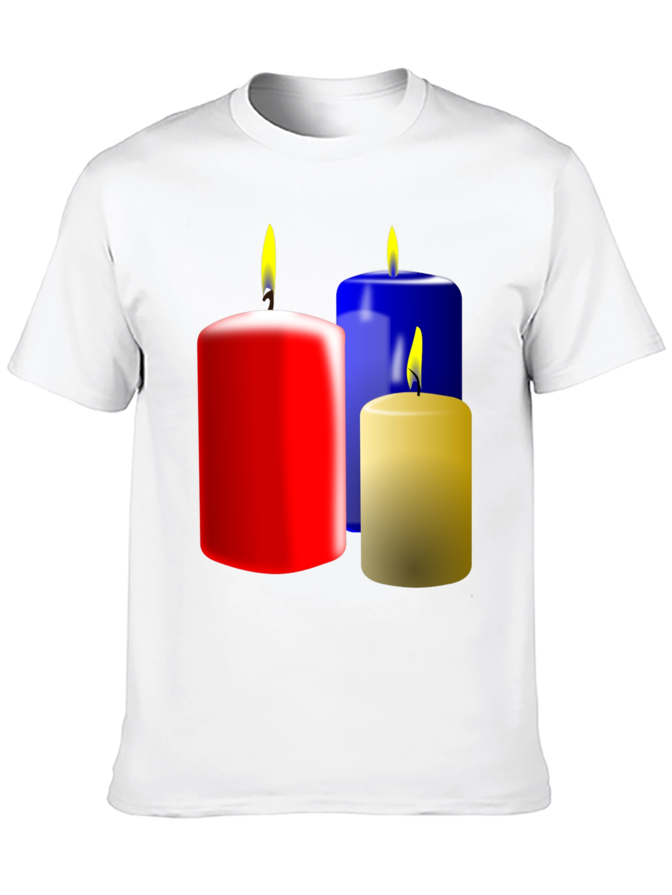 Festive Candle Graphic T-Shirt