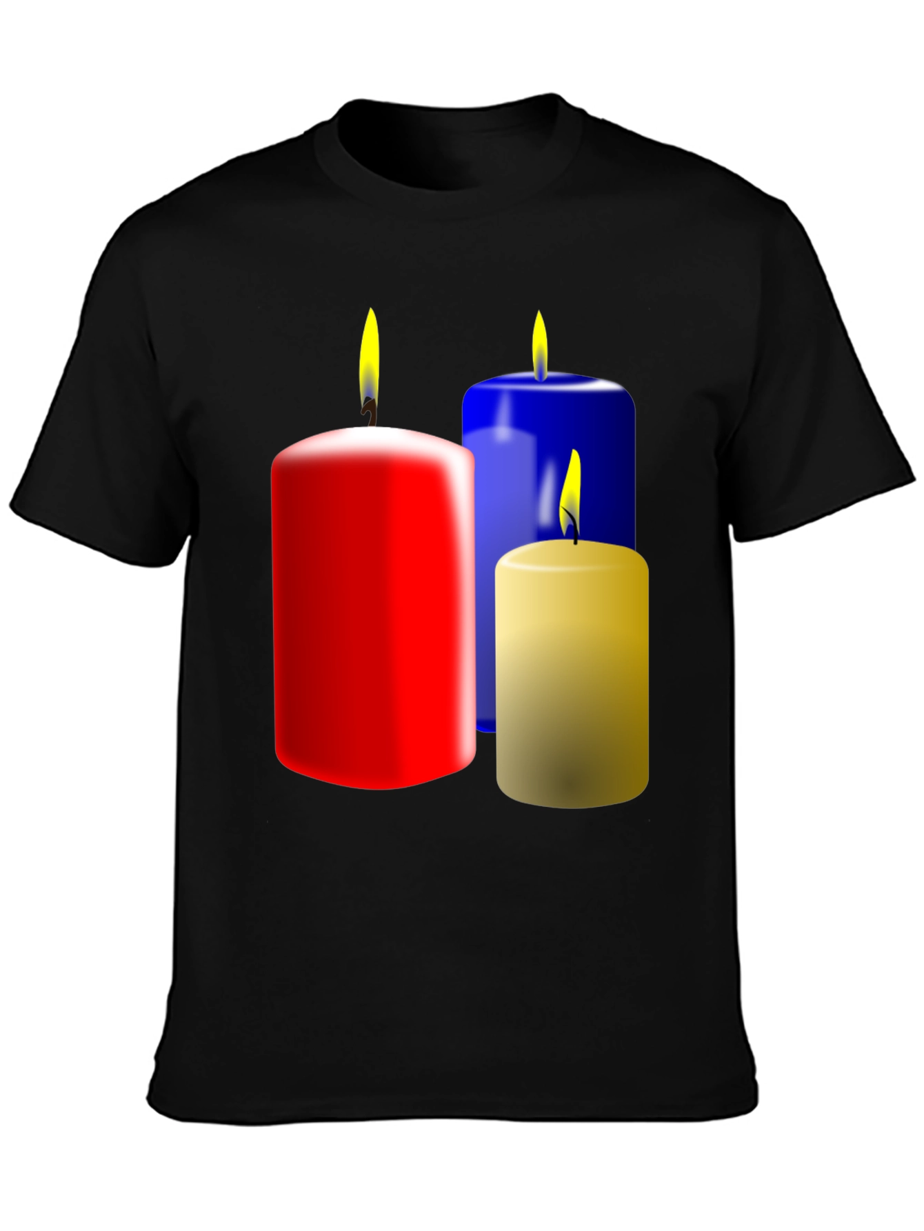 Festive Candle Graphic T-Shirt
