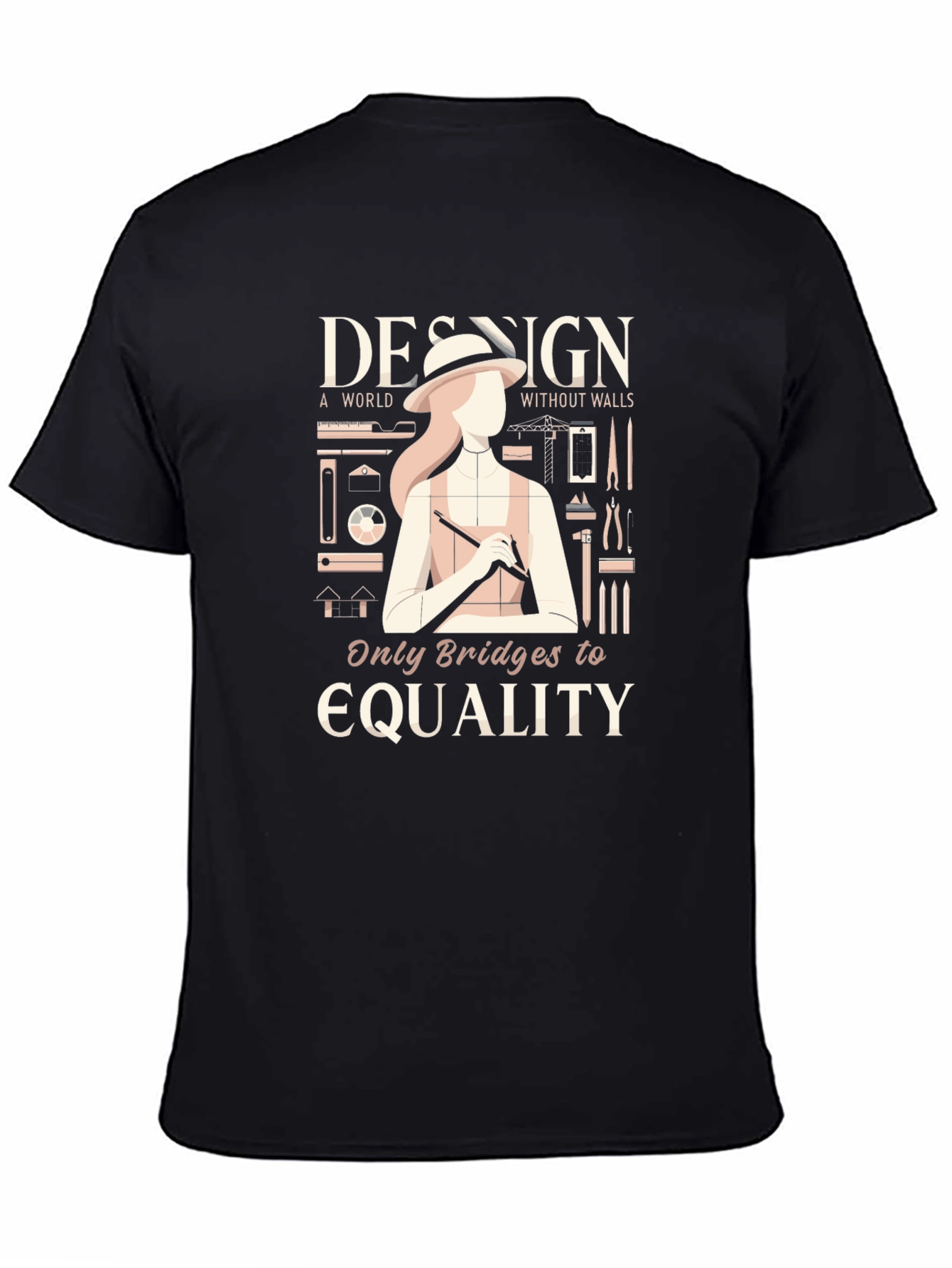 Design Bridges Equality Black T-Shirt