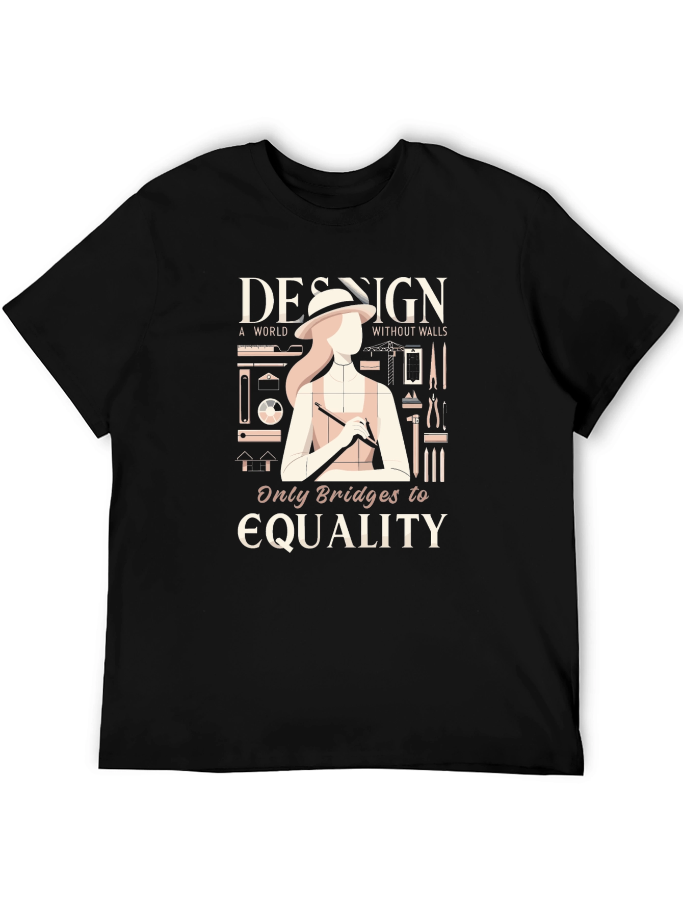 Design Bridges Equality Black T-Shirt