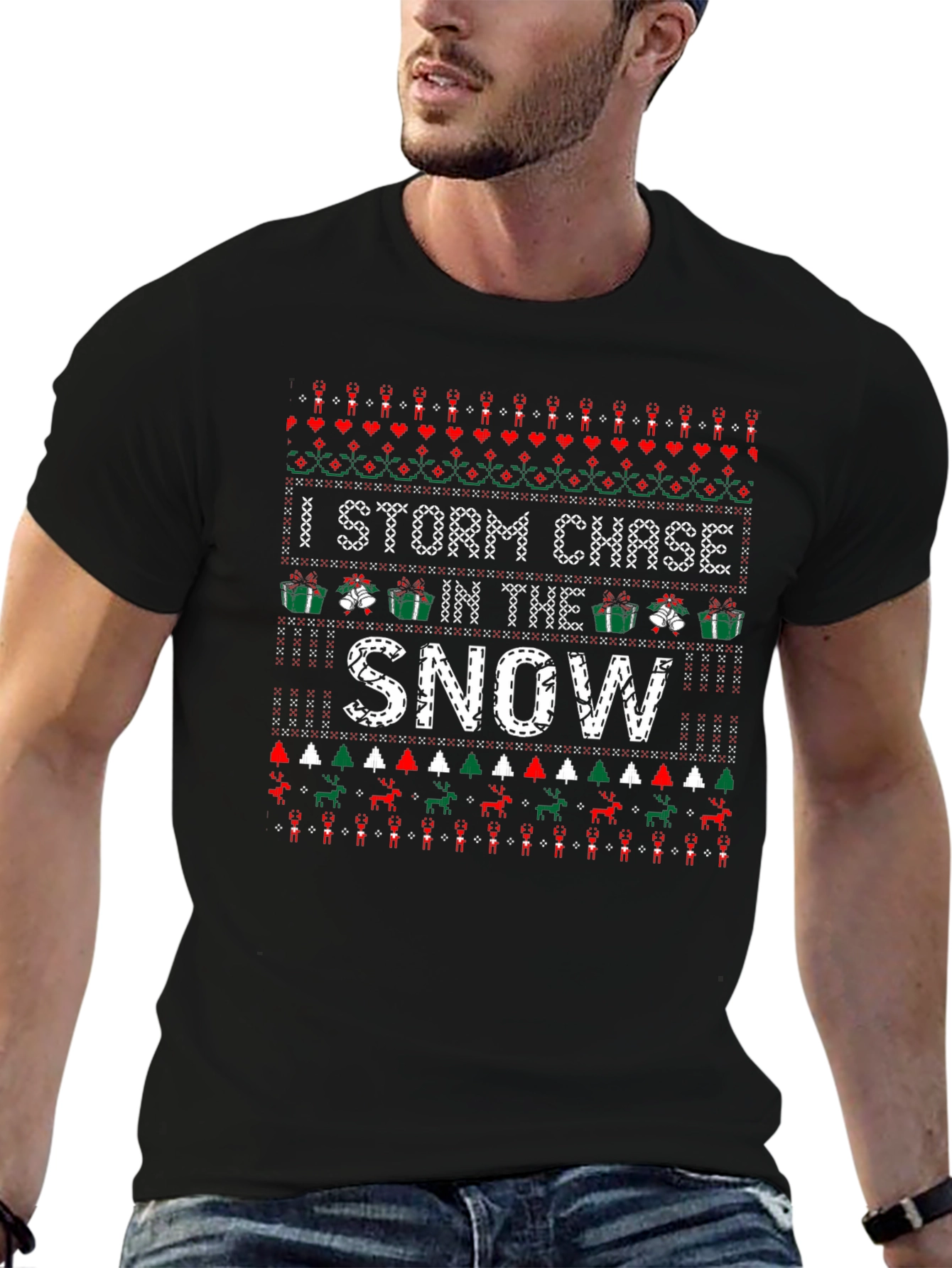 Storm Chaser Ugly Christmas Sweater T-Shirt