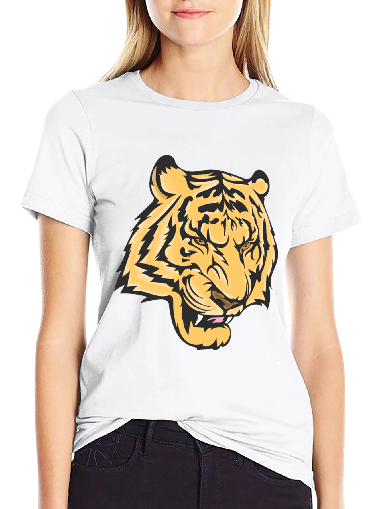 Cool Tiger Graphic Black T-Shirt