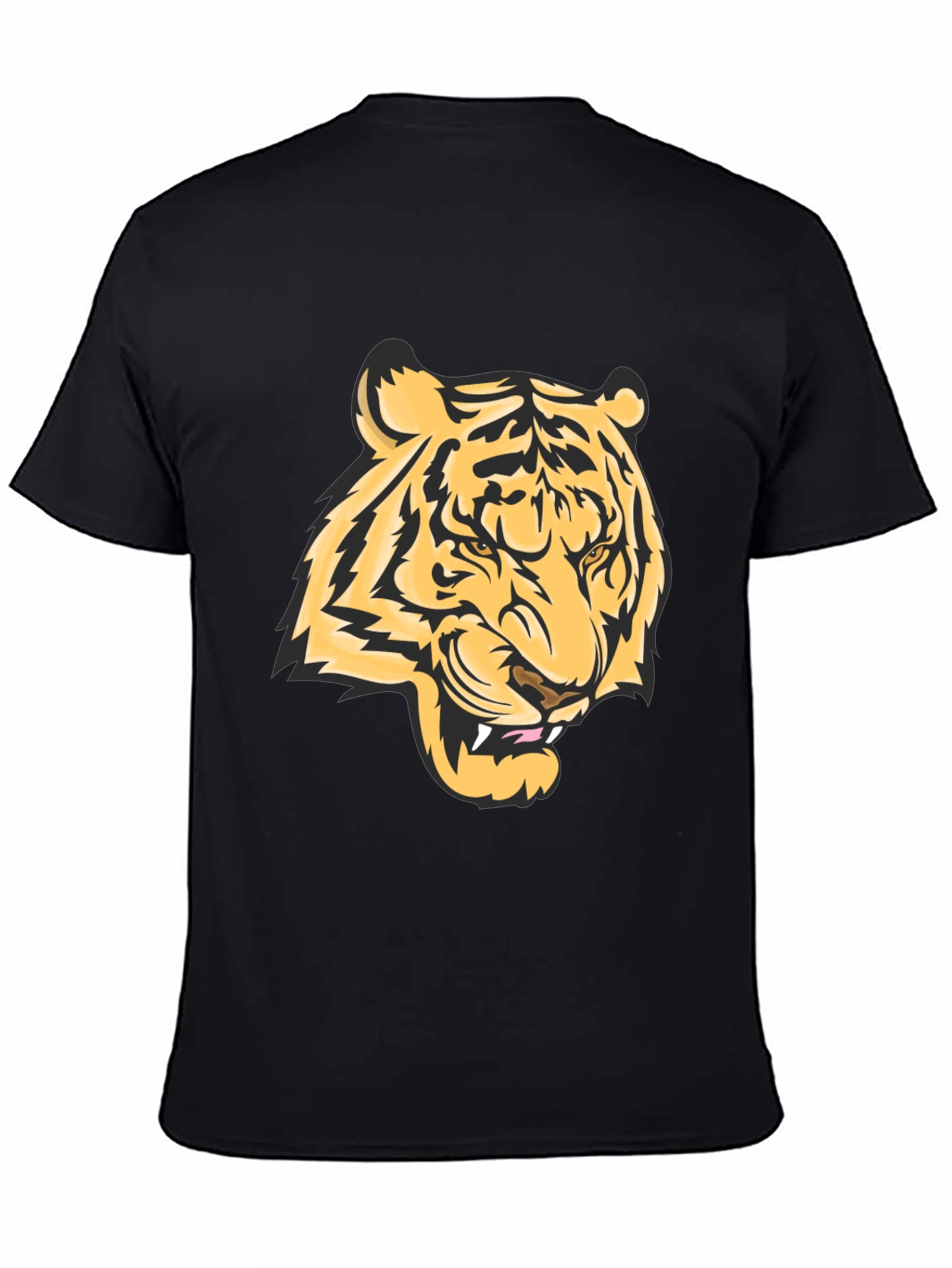 Cool Tiger Graphic Black T-Shirt