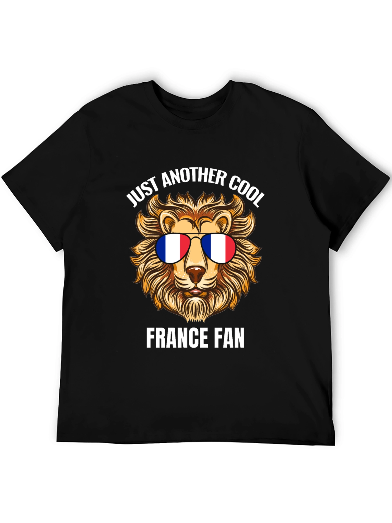 Cool France Fan Lion Graphic T-Shirt