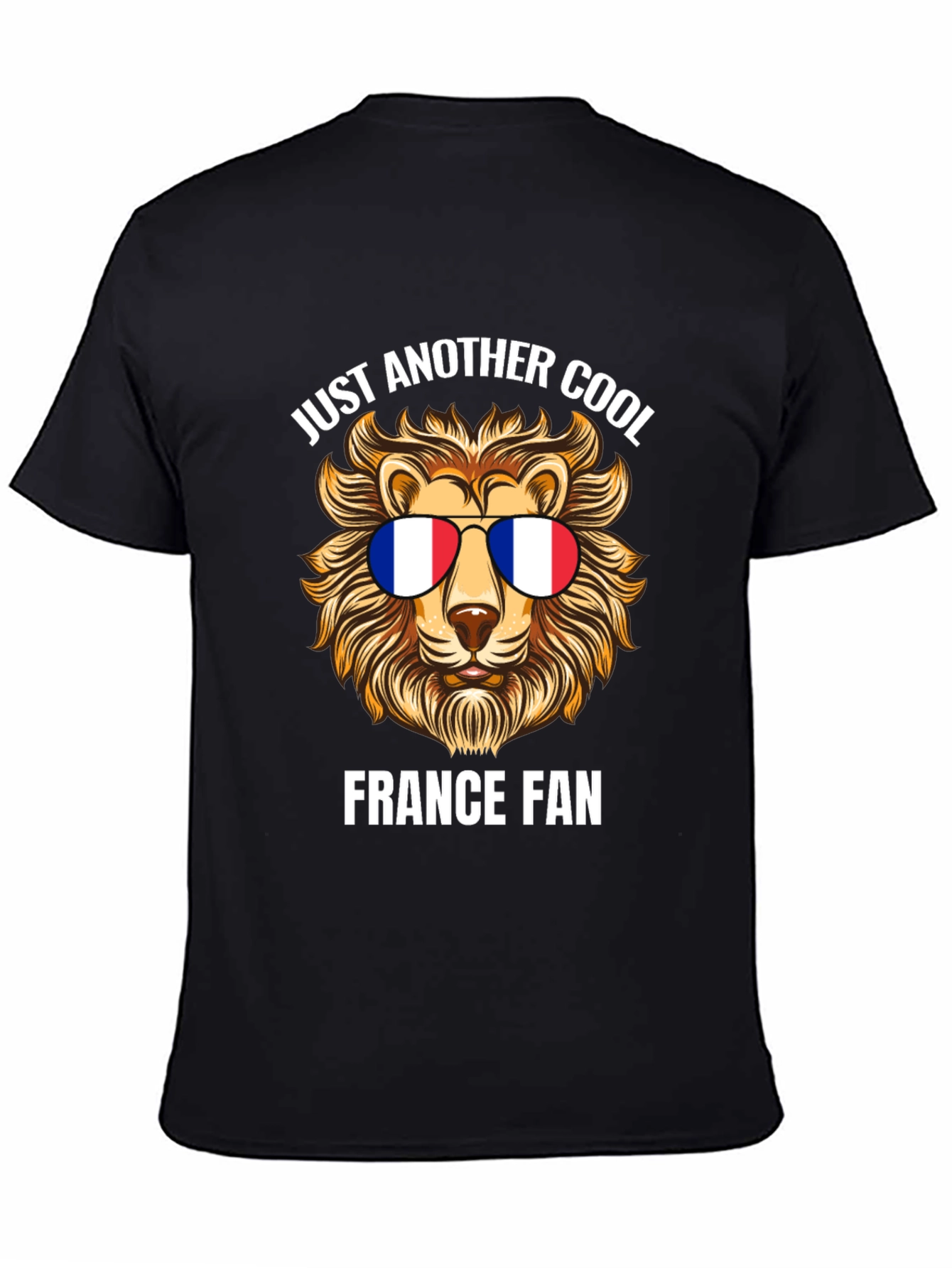 Cool France Fan Lion Graphic T-Shirt