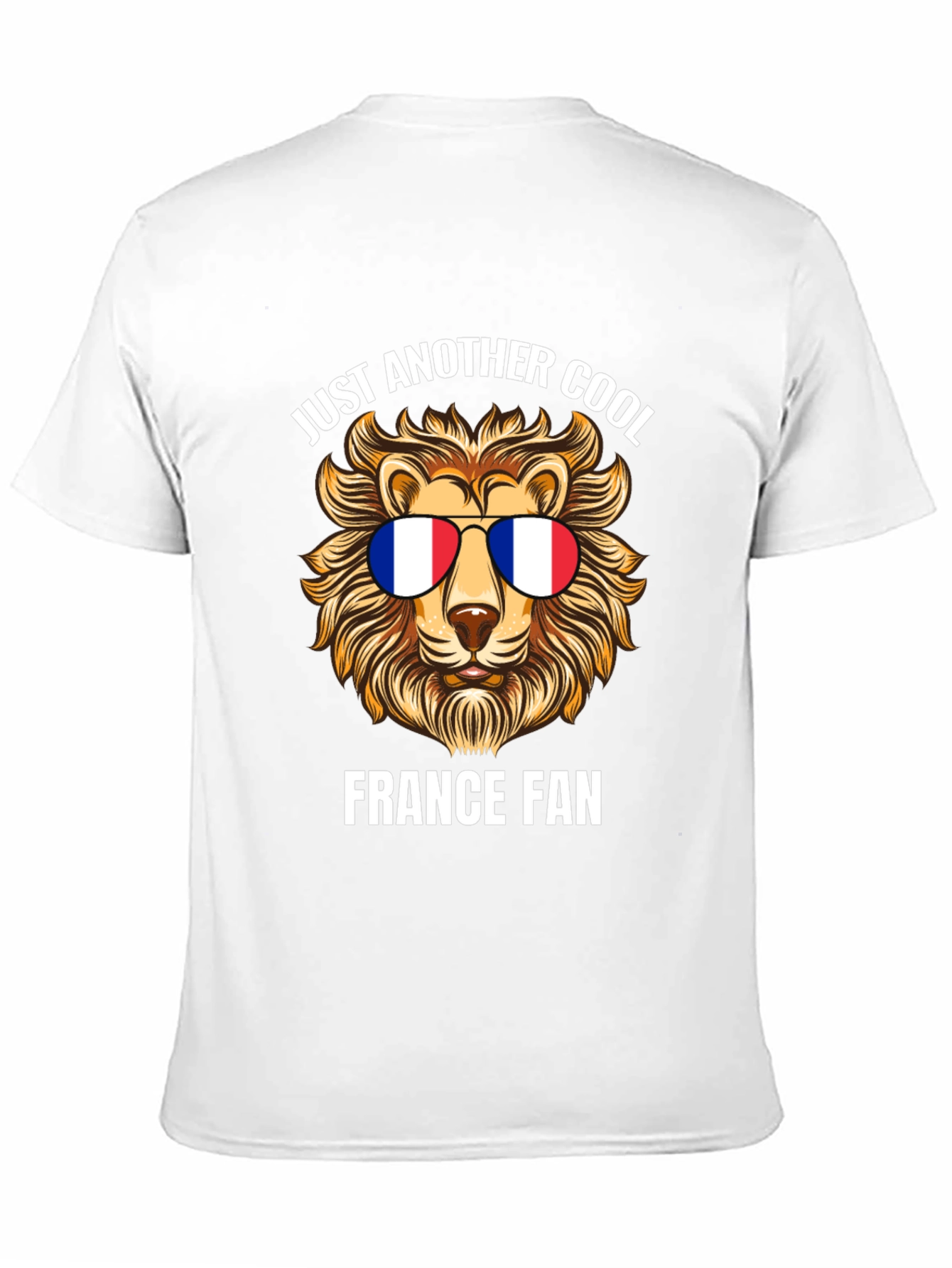 Cool France Fan Lion Graphic T-Shirt