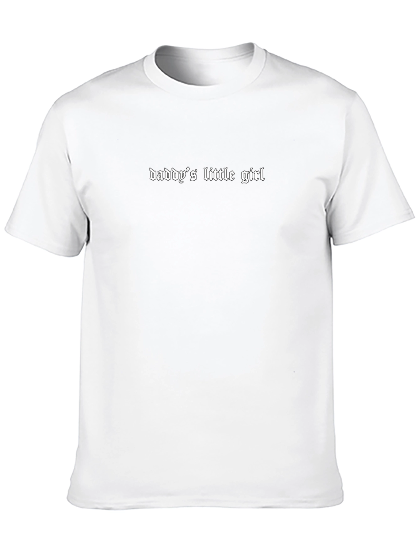 Daddys Little Girl Graphic Tee - Black