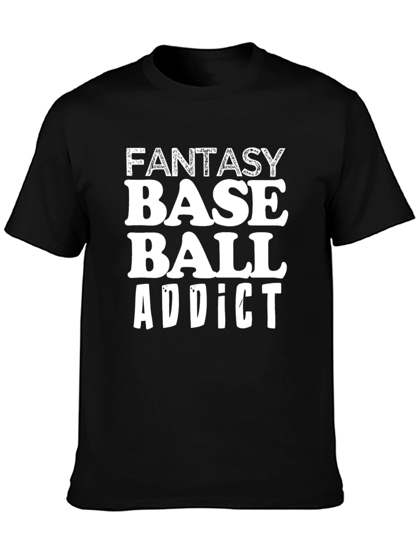 Fantasy Baseball Addict Graphic T-Shirt