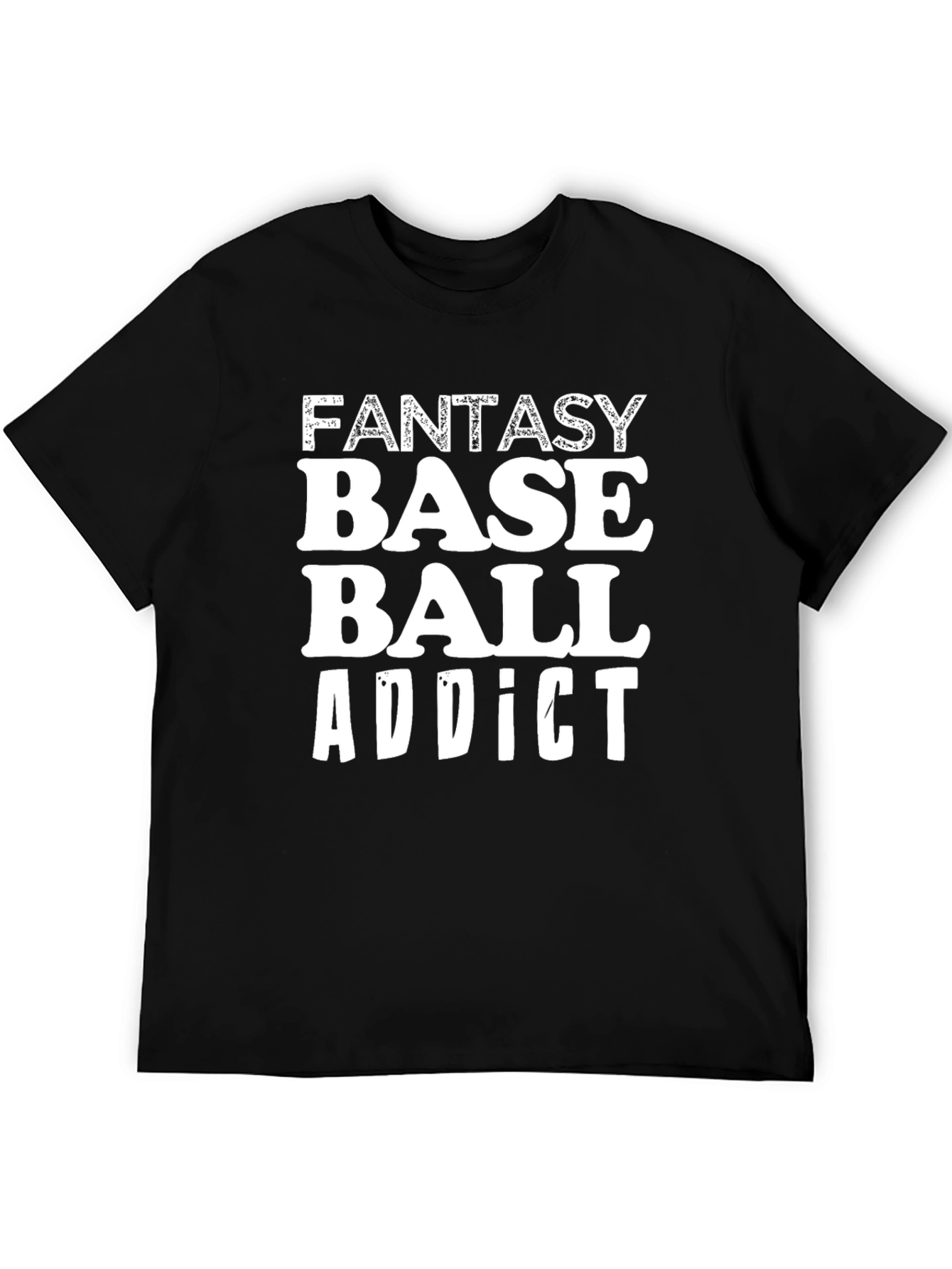Fantasy Baseball Addict Graphic T-Shirt