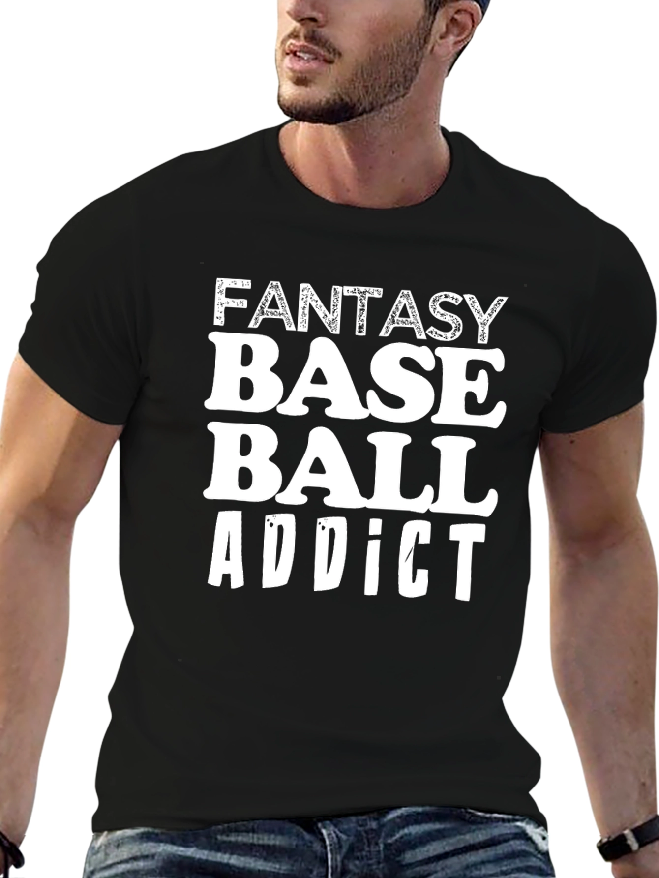 Fantasy Baseball Addict Graphic T-Shirt
