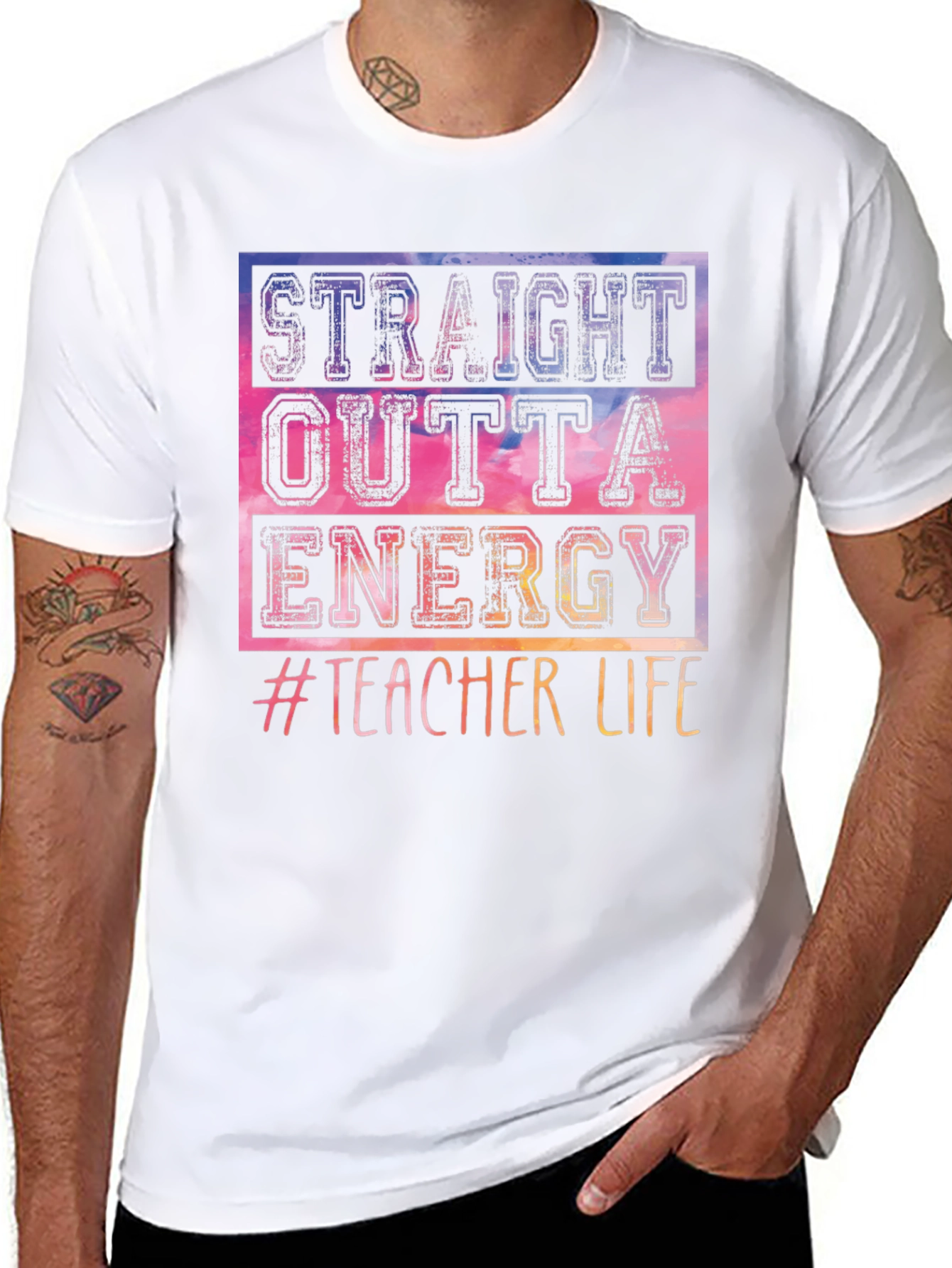 Straight Outta Energy Teacher T-Shirt