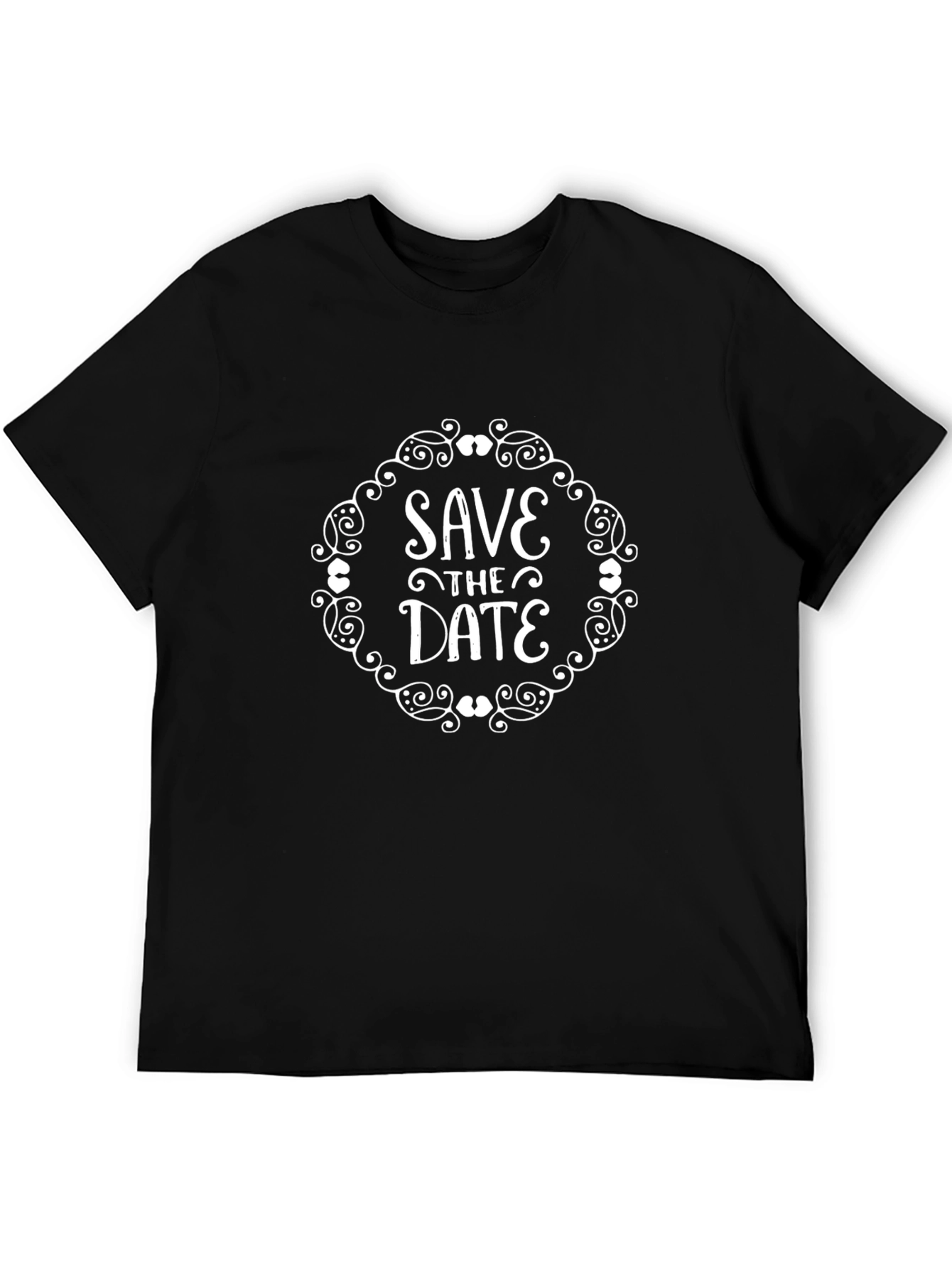 Save the Date Graphic T-Shirt - Black