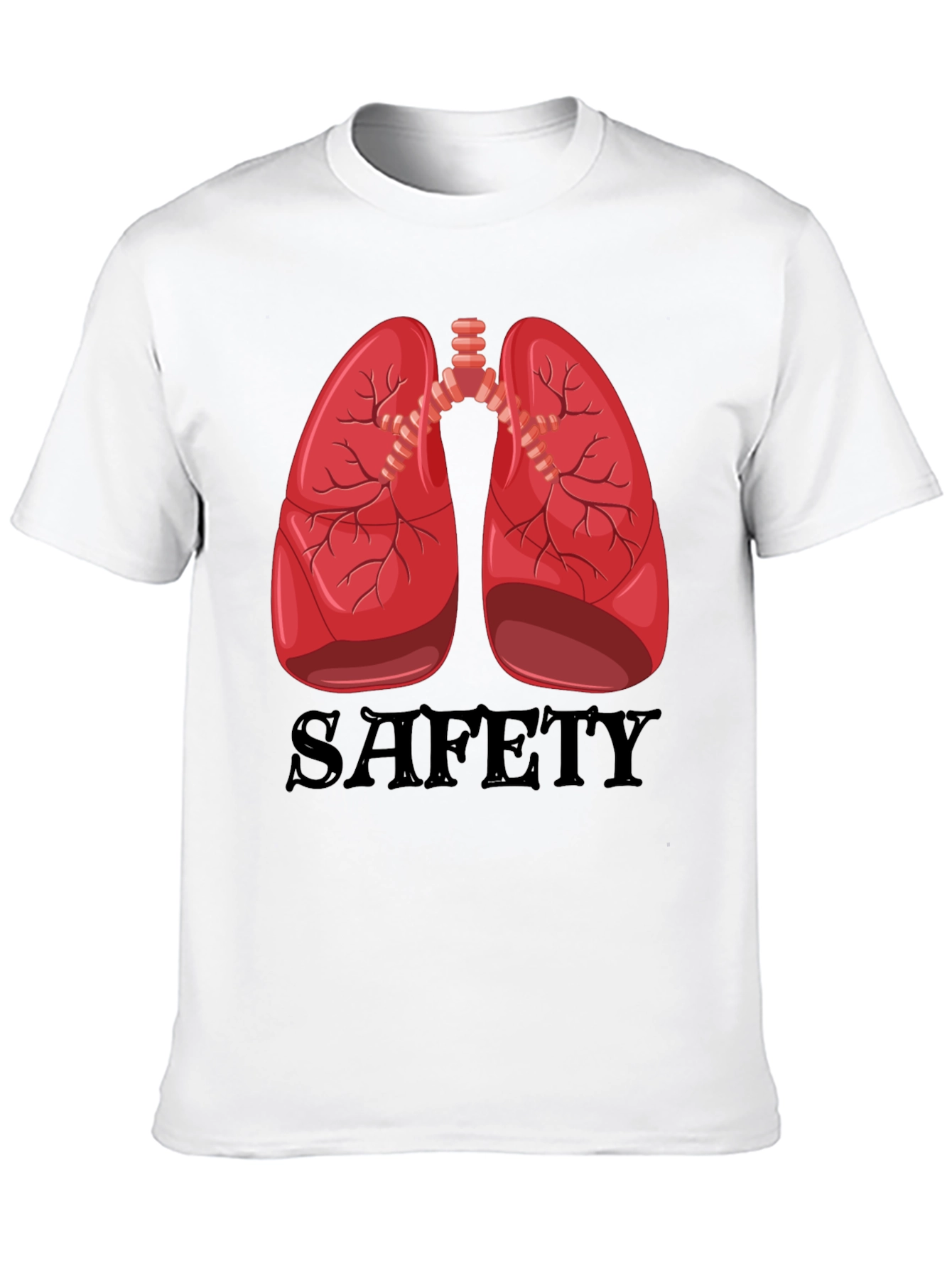 Lungs Safety Graphic Tee - Medical Humor Shirt