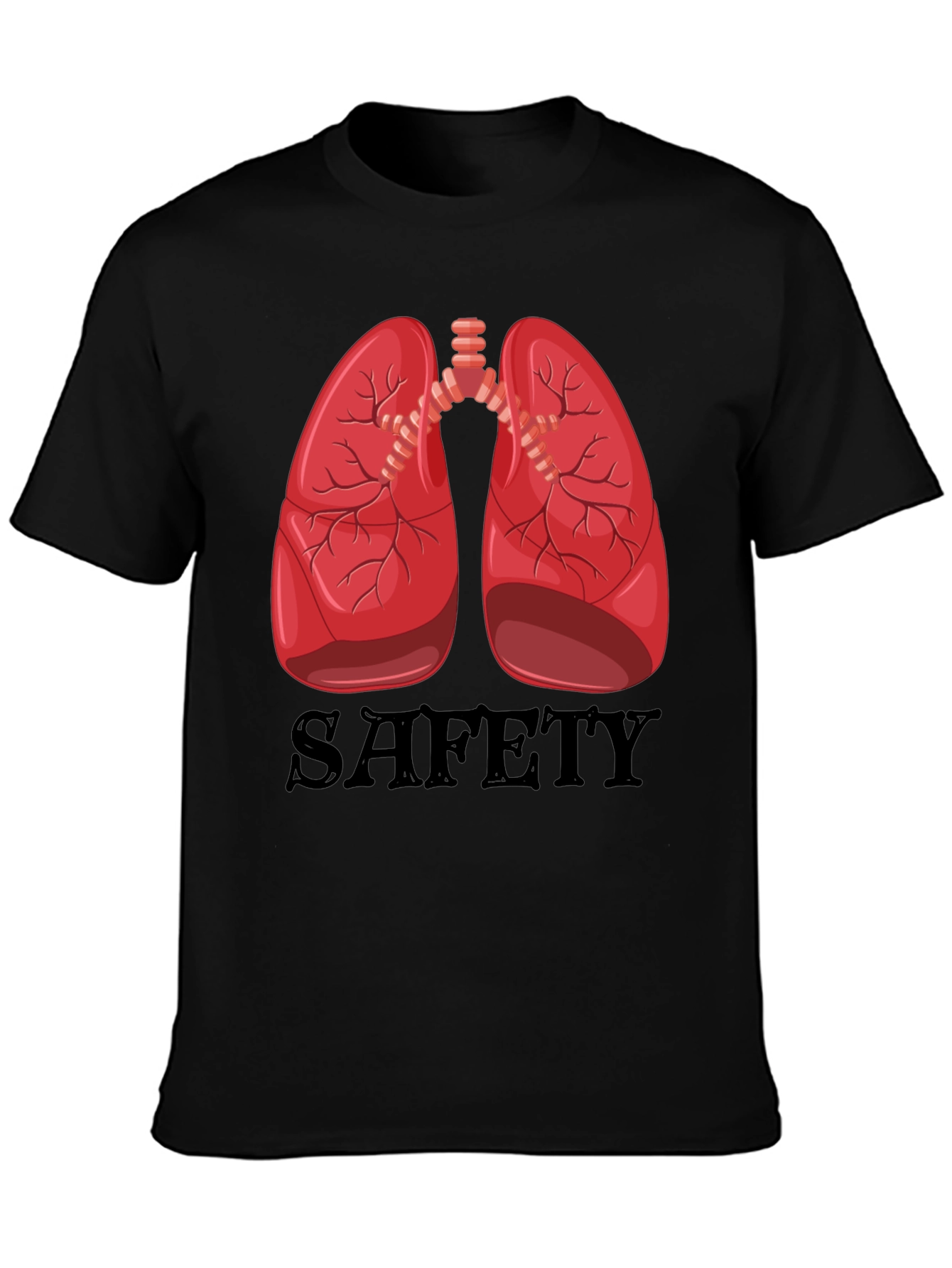 Lungs Safety Graphic Tee - Medical Humor Shirt