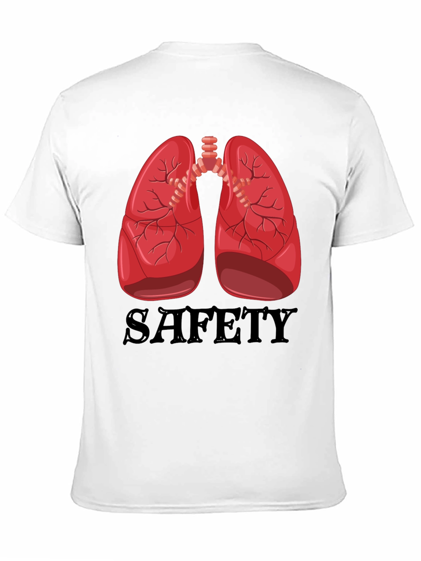 Lungs Safety Graphic Tee - Medical Humor Shirt