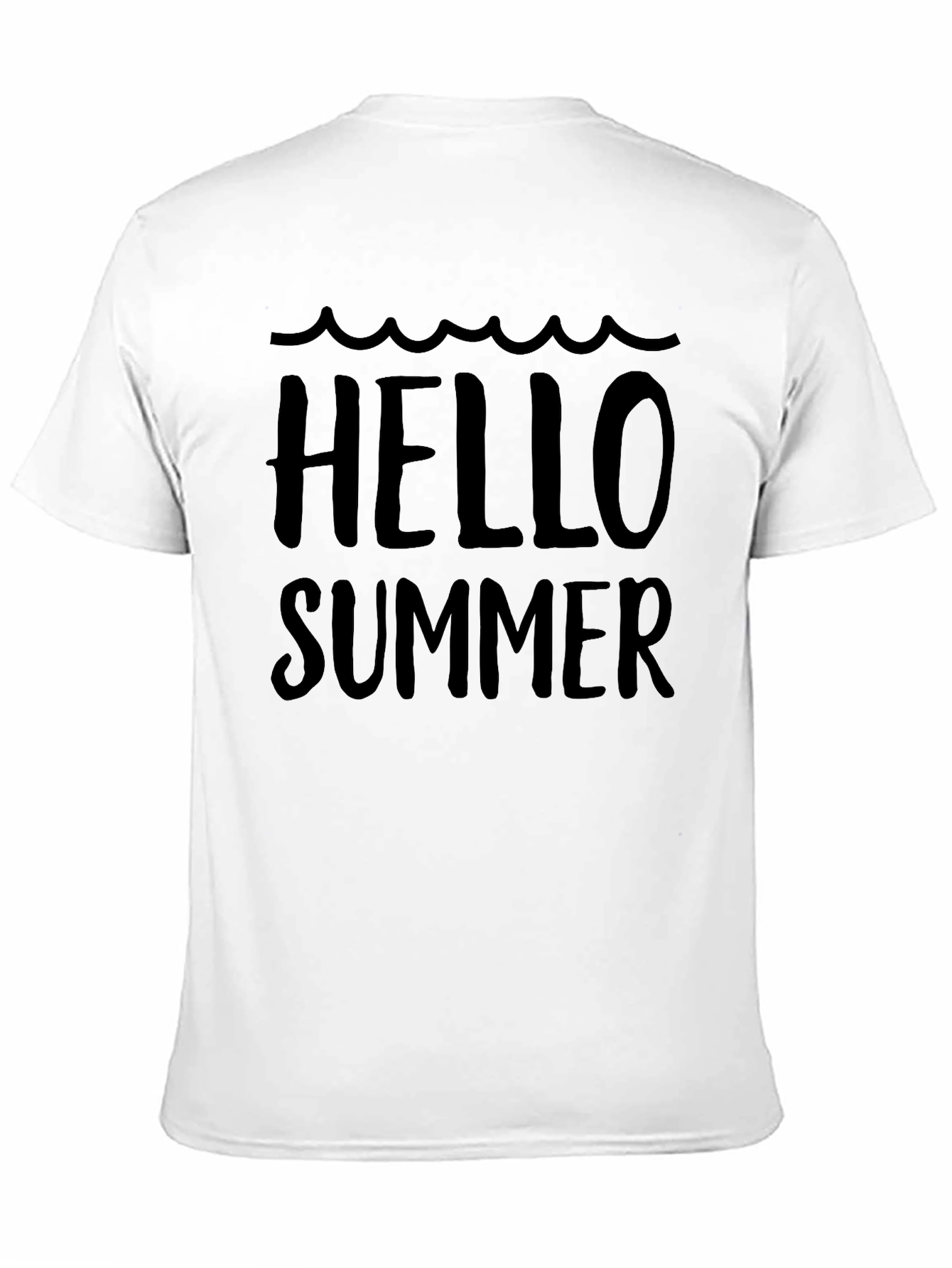 Hello Summer Black Graphic Tee