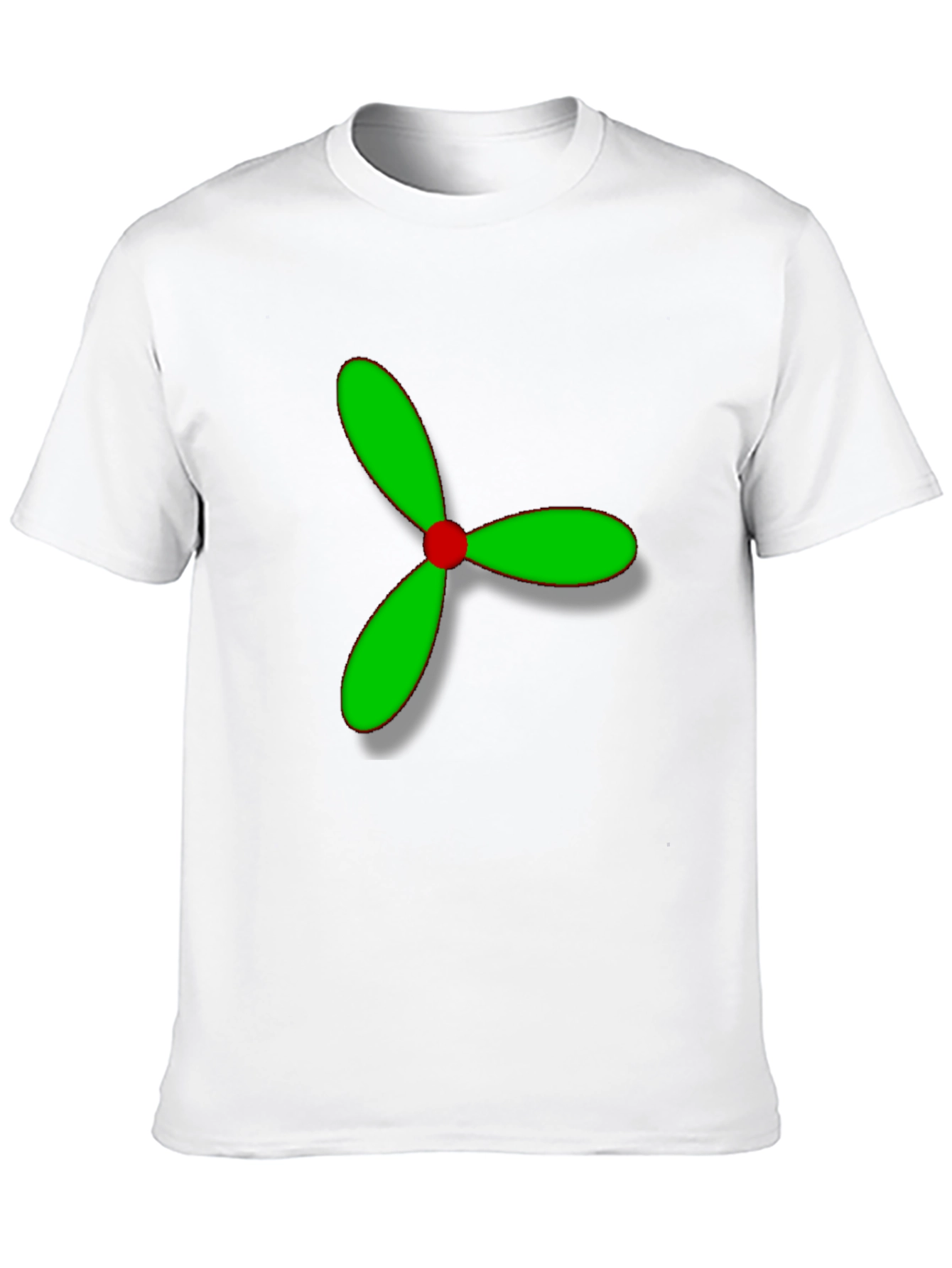 Propeller Graphic Tee - Modern Design Black T-Shirt