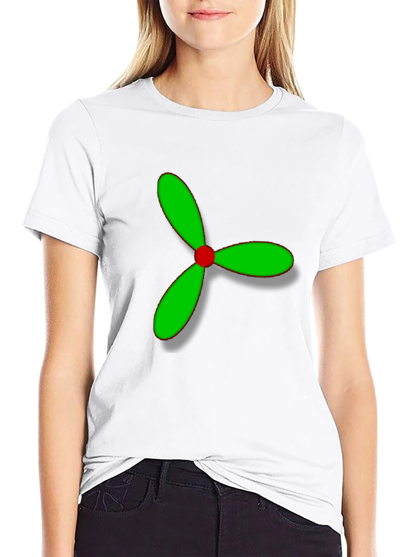 Propeller Graphic Tee - Modern Design Black T-Shirt