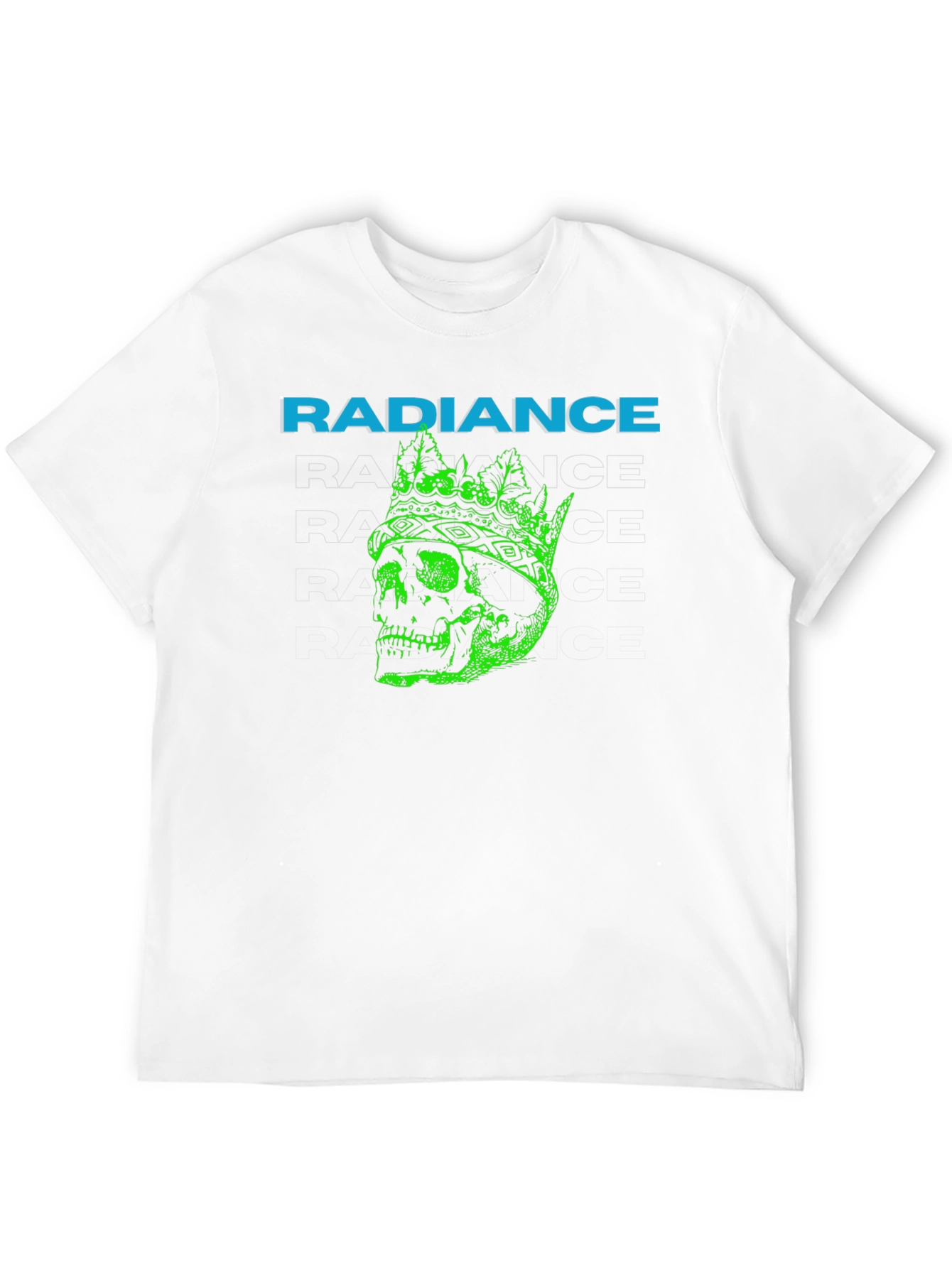 Radiance Crowned Skull Graphic T-Shirt - Black