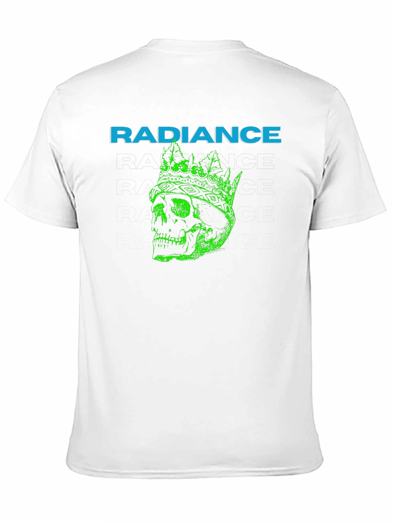 Radiance Crowned Skull Graphic T-Shirt - Black