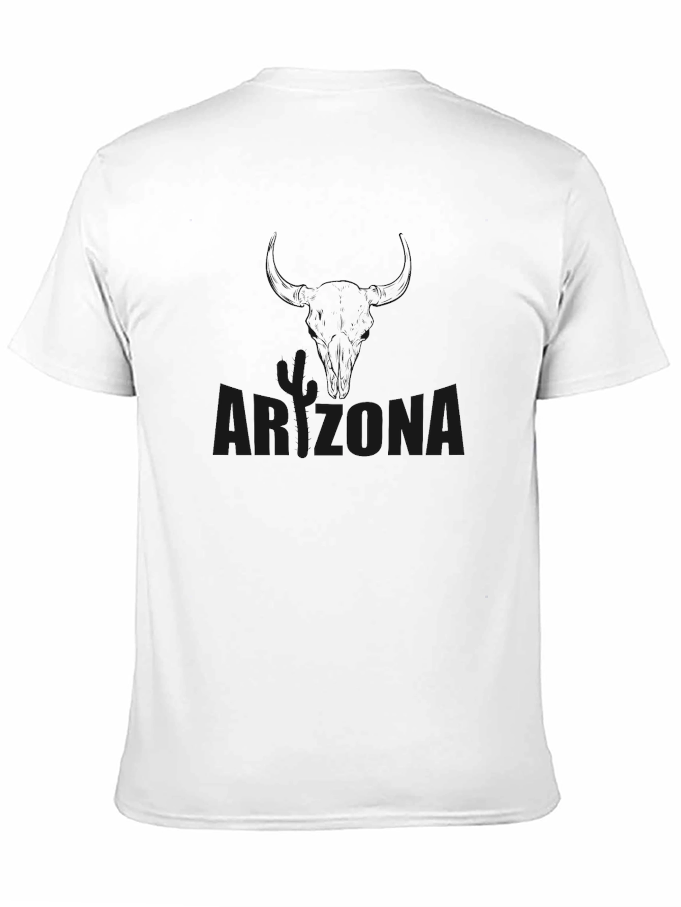 Arizona Graphic Tee - Black Cotton Casual Shirt