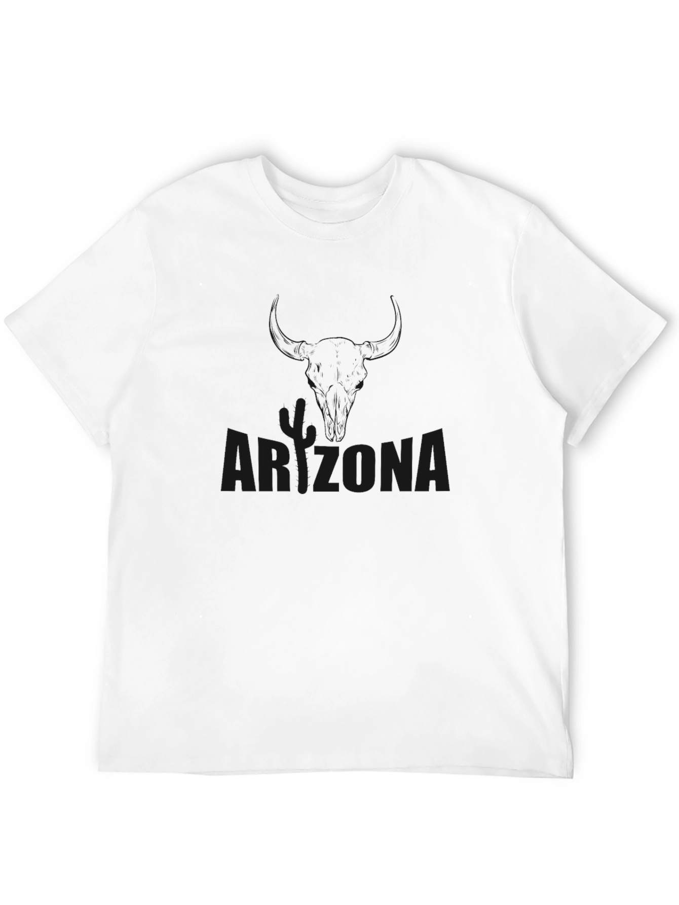Arizona Graphic Tee - Black Cotton Casual Shirt