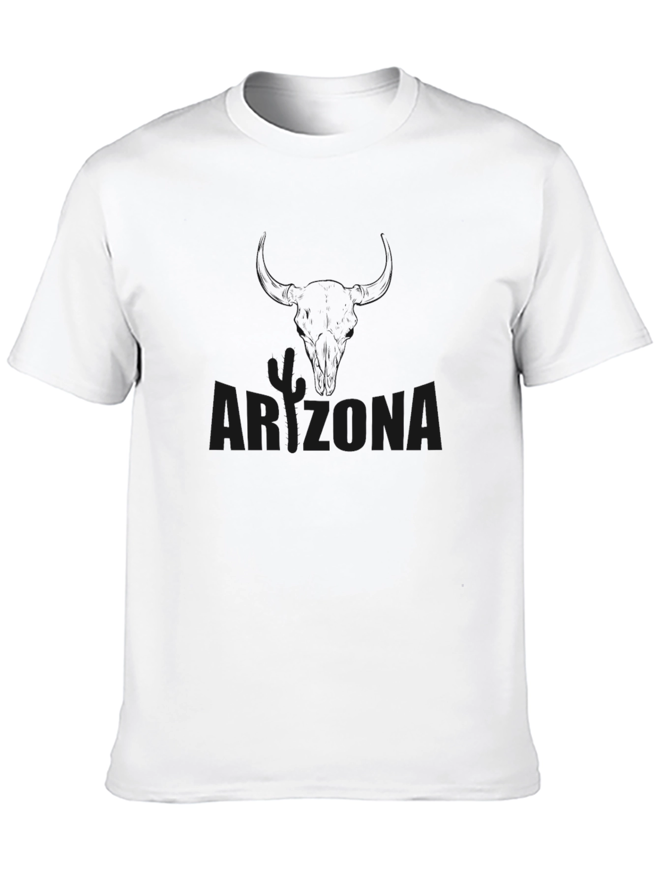 Arizona Graphic Tee - Black Cotton Casual Shirt