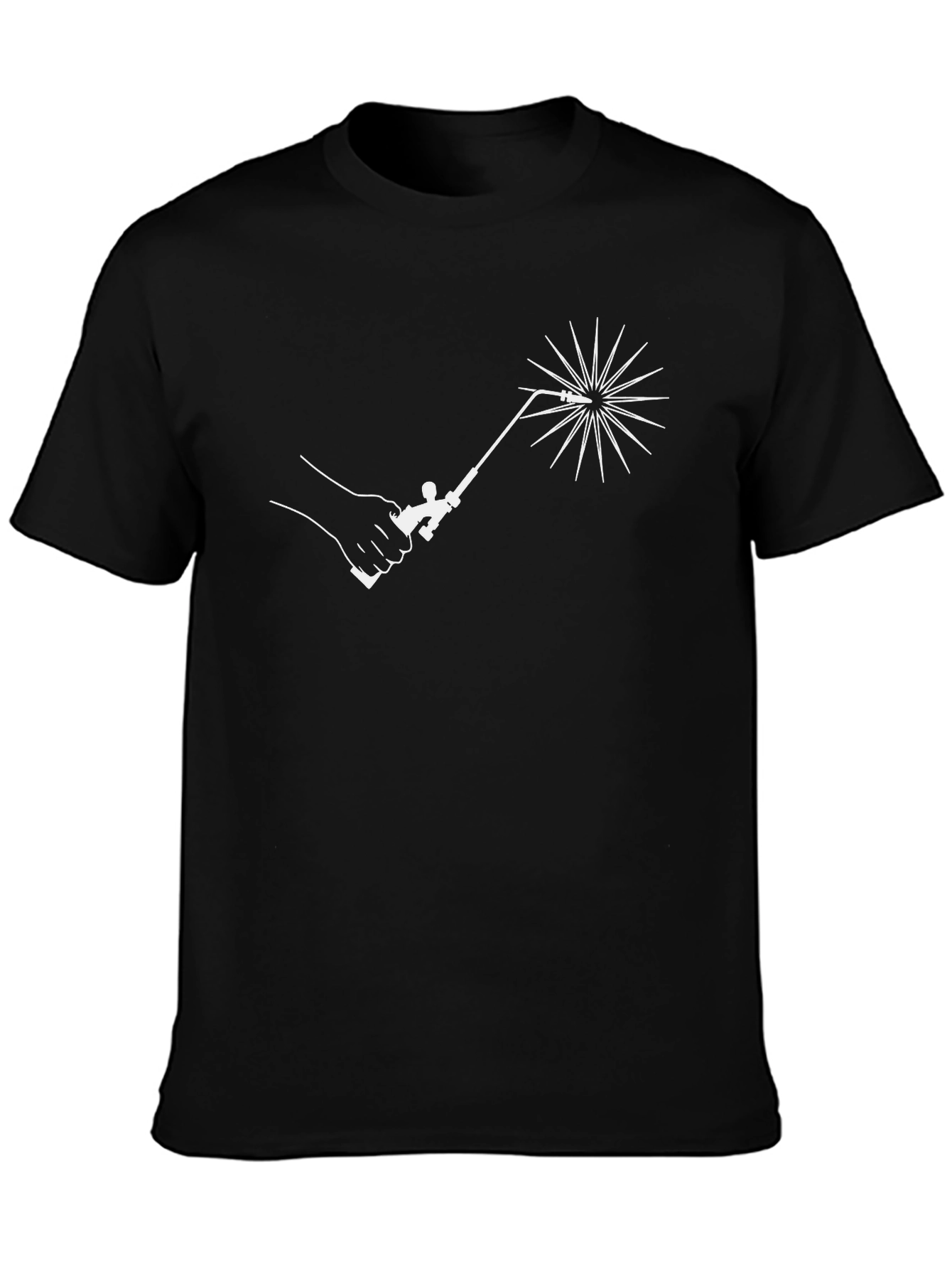 Welder Tee: Cool Black T-Shirt with Welding Design