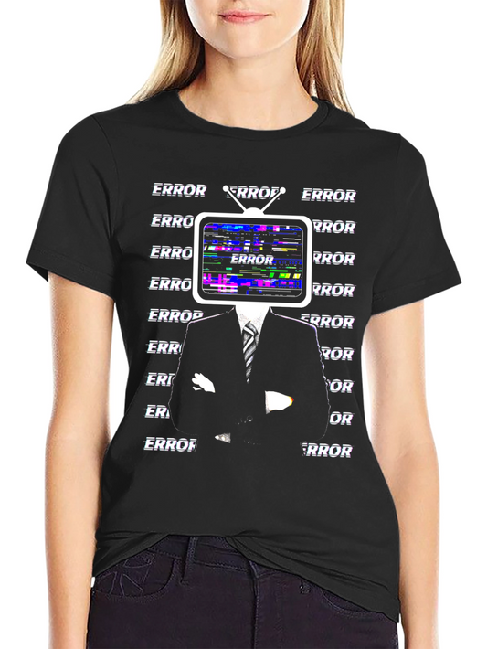 Error TV Head Graphic Tee - Black