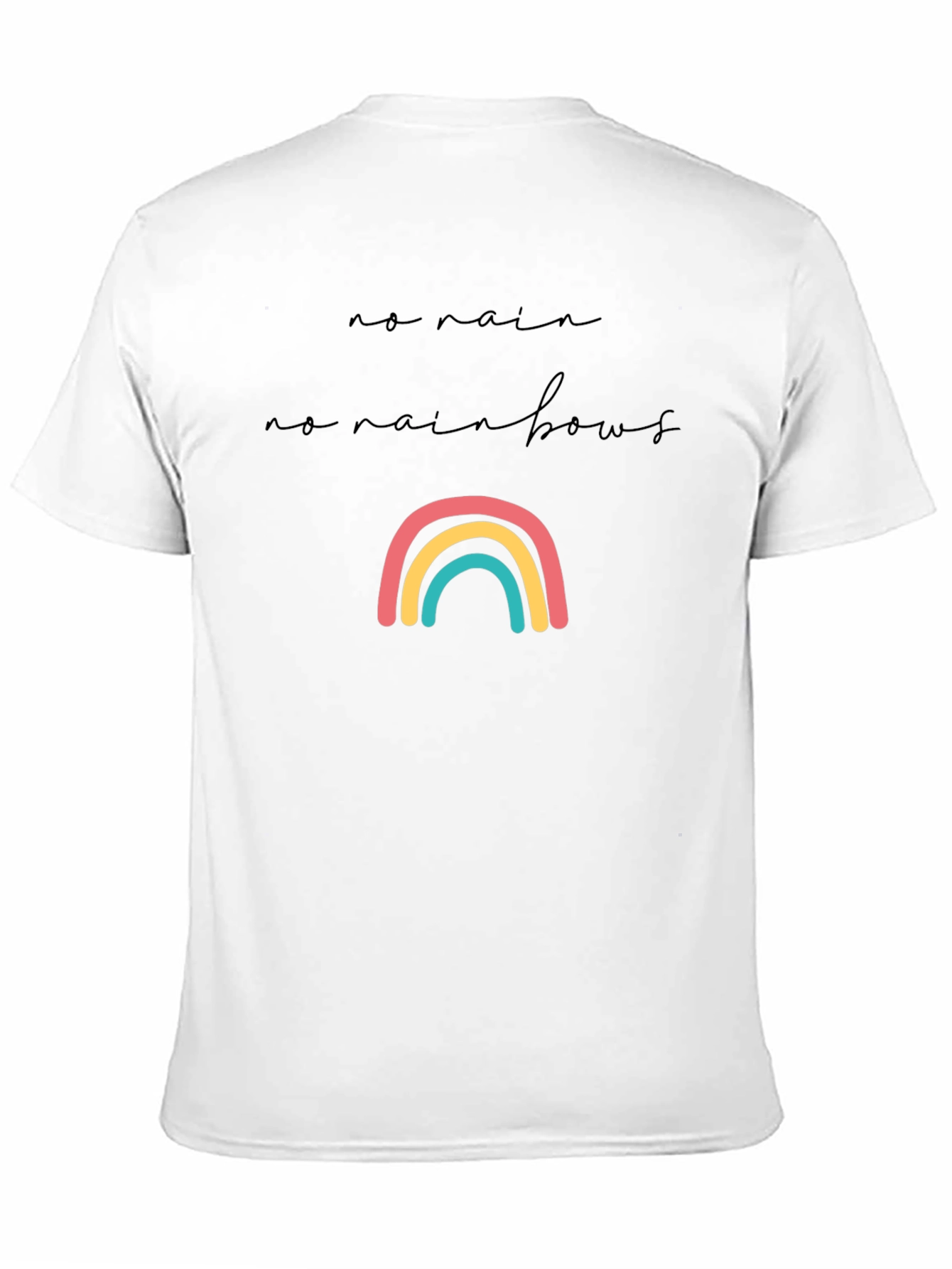 No Rain No Rainbows Graphic Tee - Black