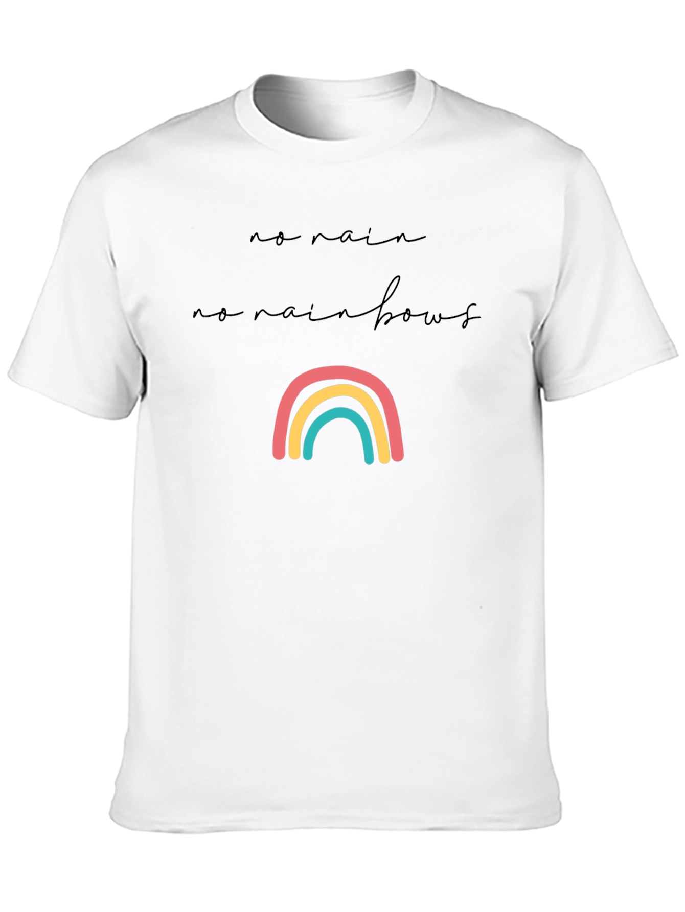 No Rain No Rainbows Graphic Tee - Black