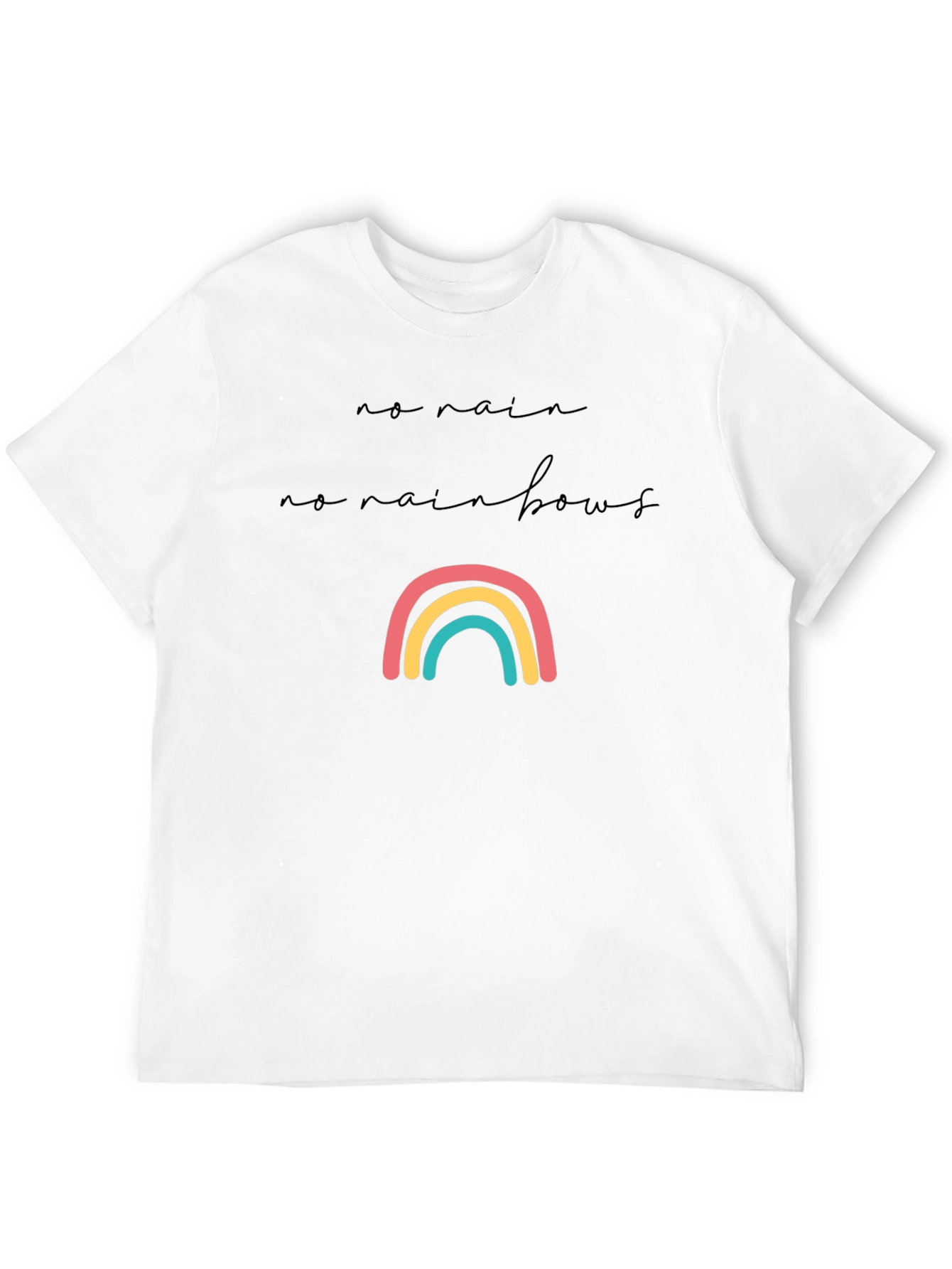 No Rain No Rainbows Graphic Tee - Black