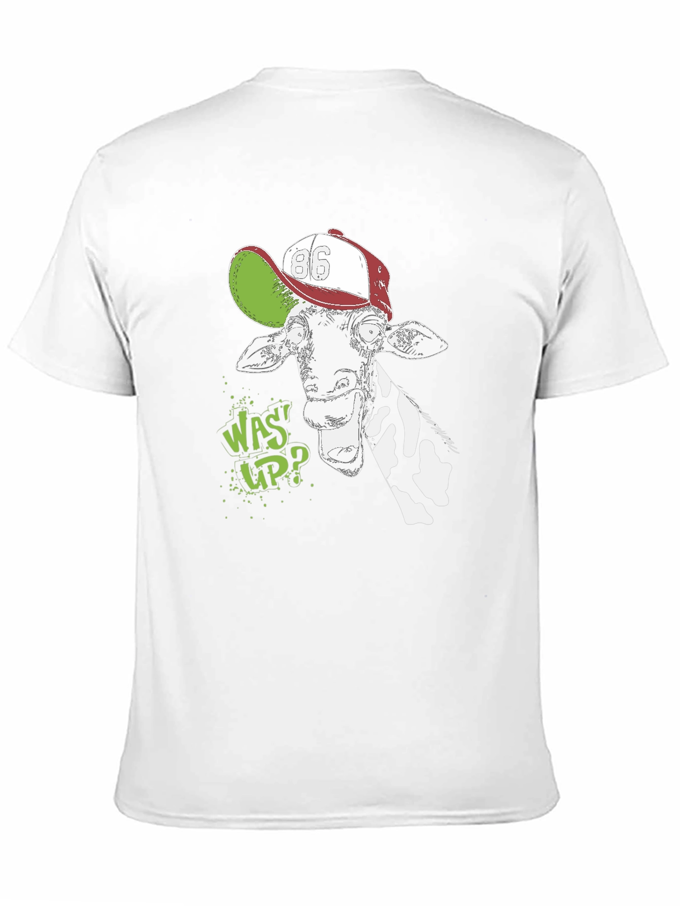 Cool Giraffe T-Shirt: Was Up? Graphic Tee