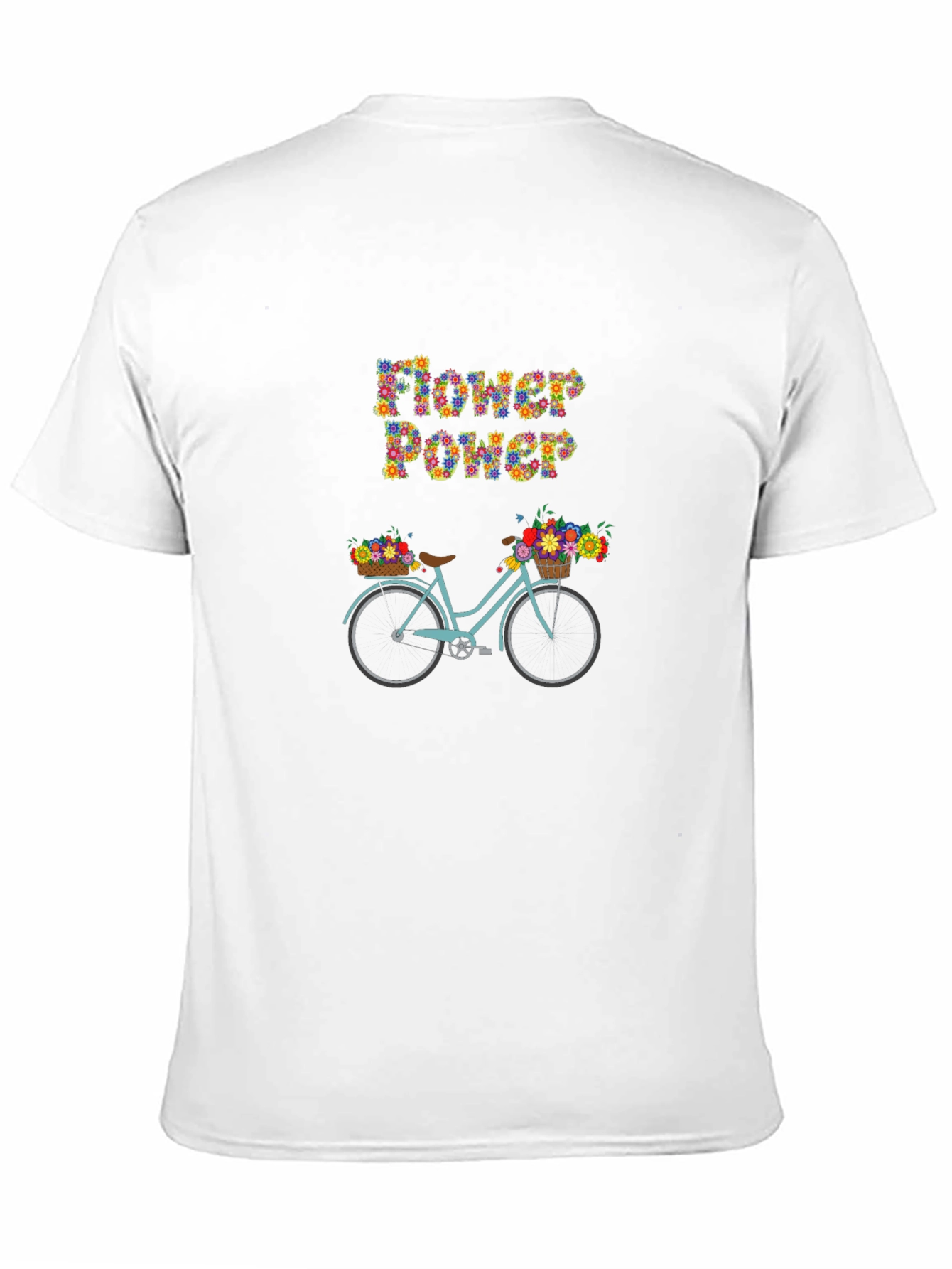 Flower Power Bike Graphic Tee - Stylish Unisex T-Shirt