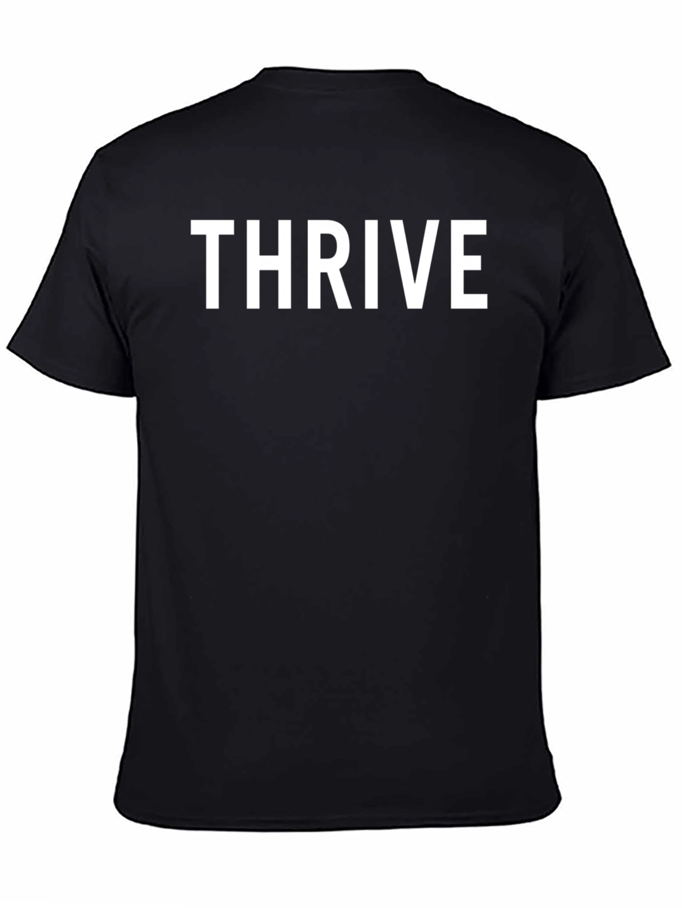 Thrive Black T-Shirt - Motivational Tee