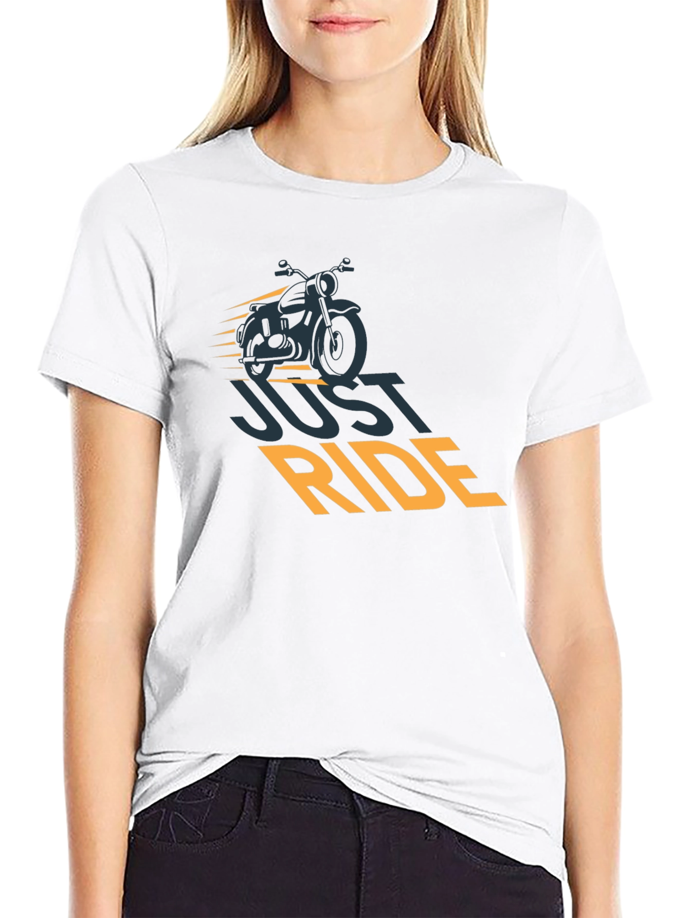 Just Ride Motorcycle Graphic Tee