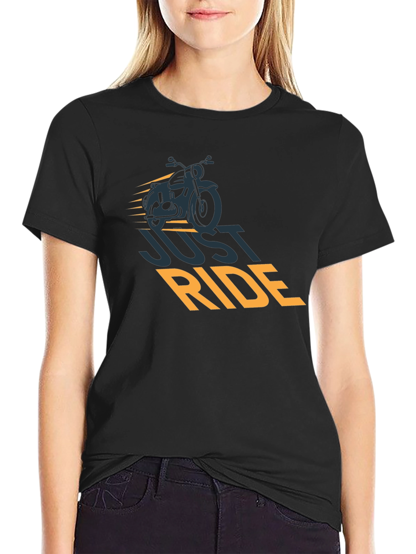 Just Ride Motorcycle Graphic Tee