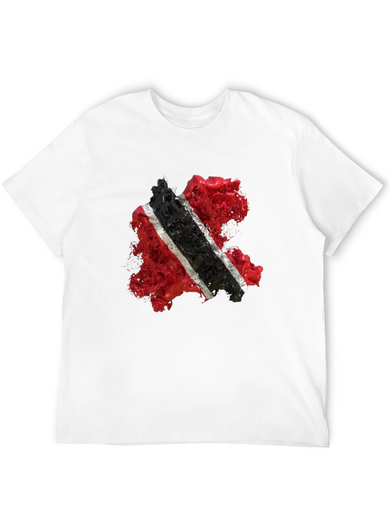 Trinidad & Tobago Flag Graphic Black T-Shirt