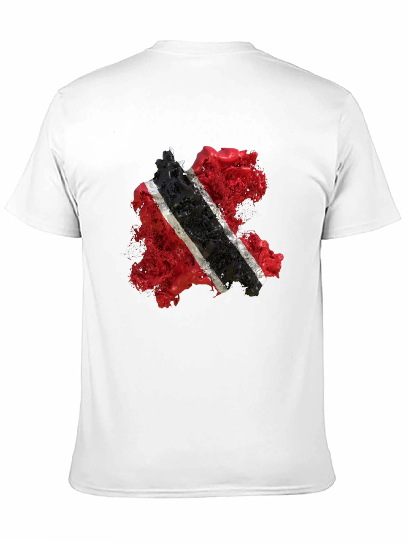 Trinidad & Tobago Flag Graphic Black T-Shirt