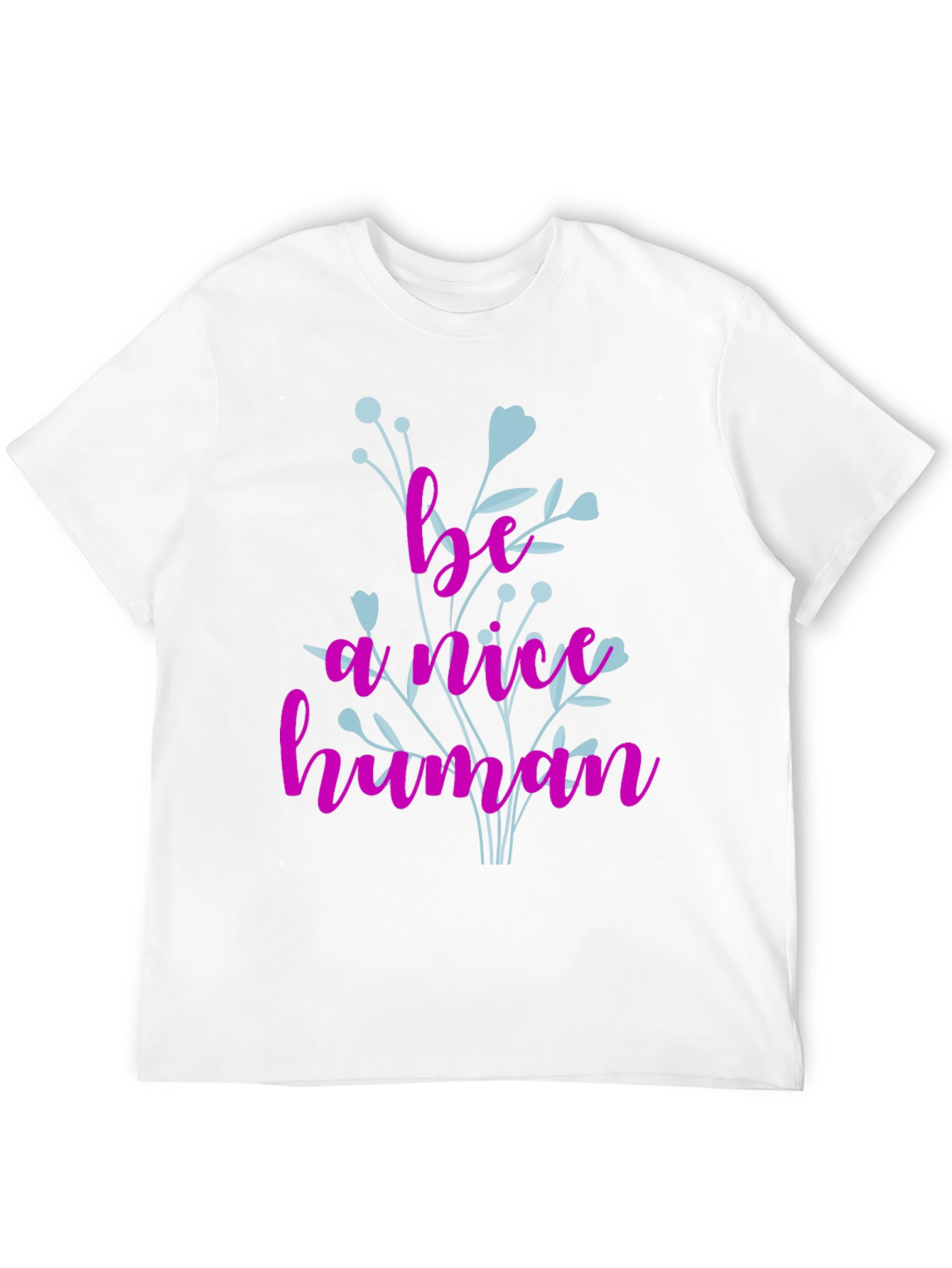Be A Nice Human Graphic T-Shirt - Black