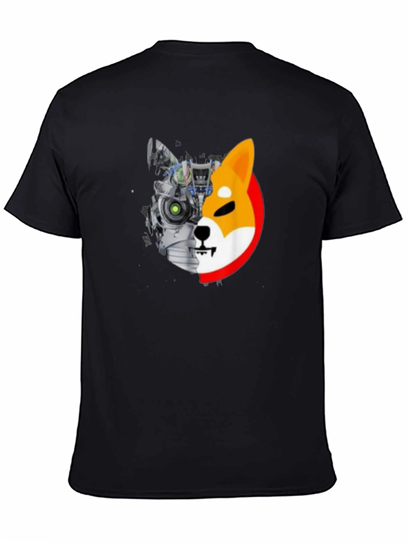 Cyber Shiba Inu T-Shirt - Futuristic Doge Design