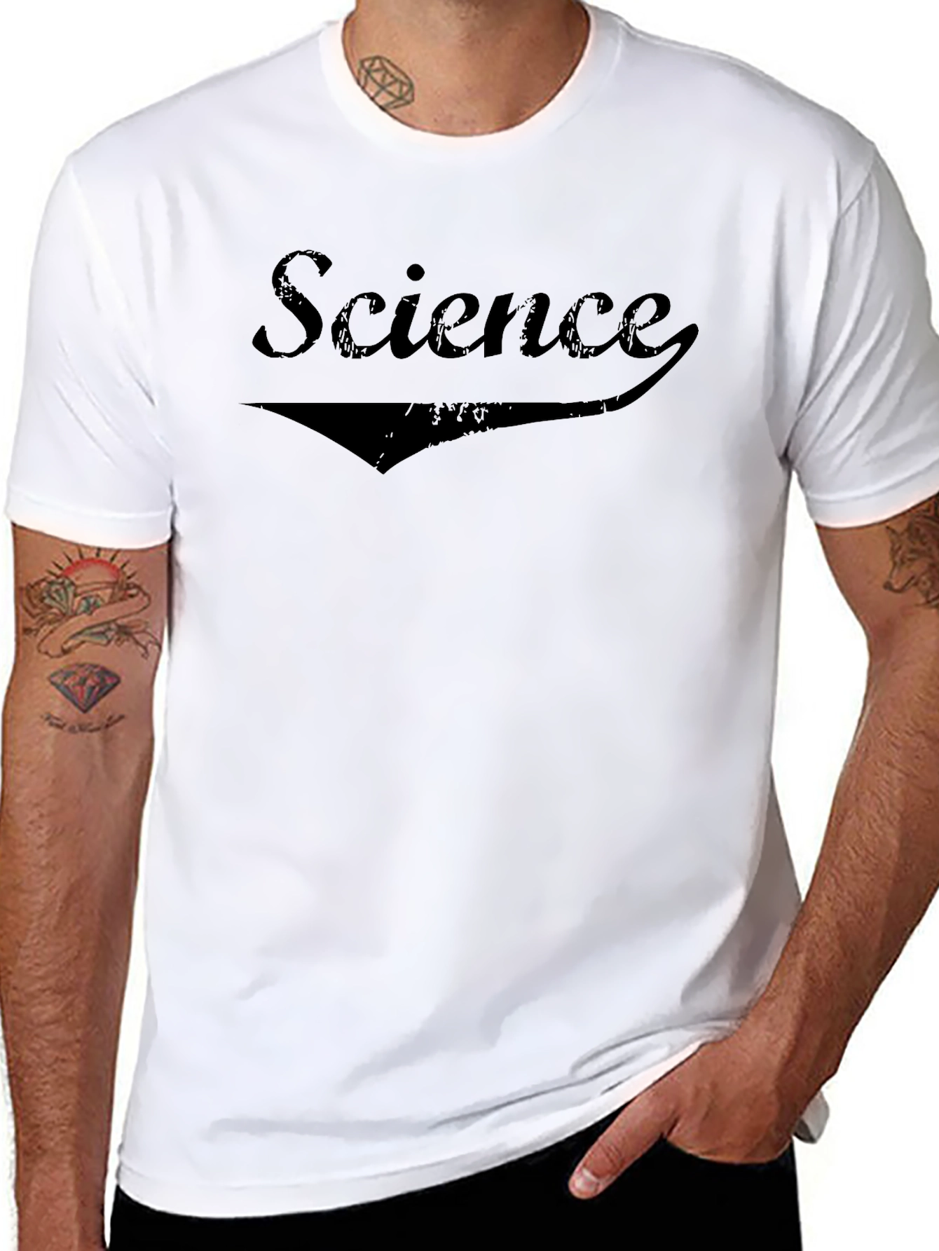Science Graphic Tee - Cool Black T-Shirt