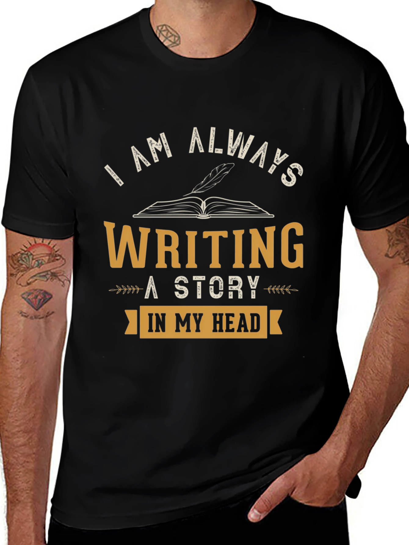 Writers Tee: Always Writing a Story