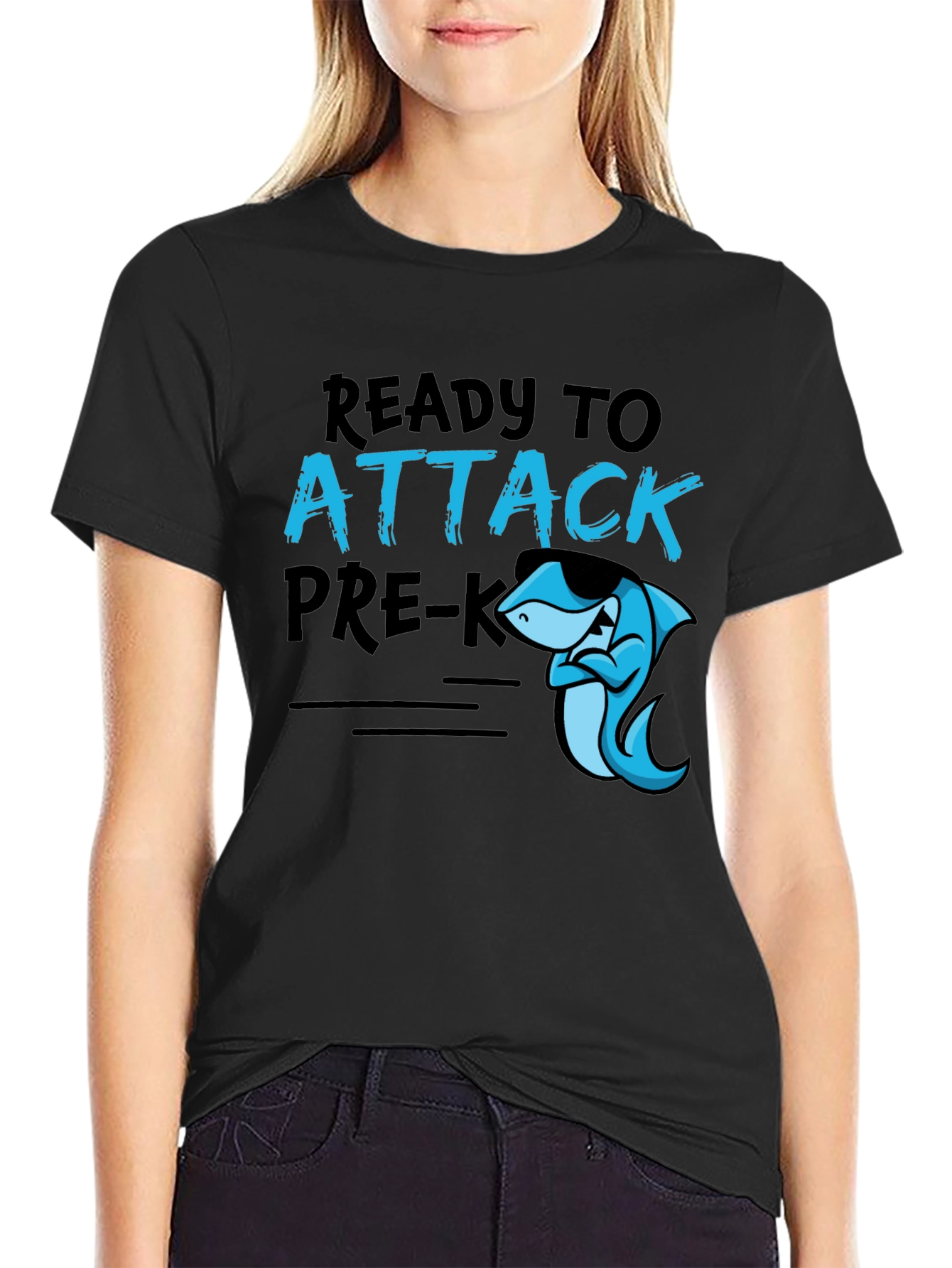 Ready To Attack Pre-K Shark Tee