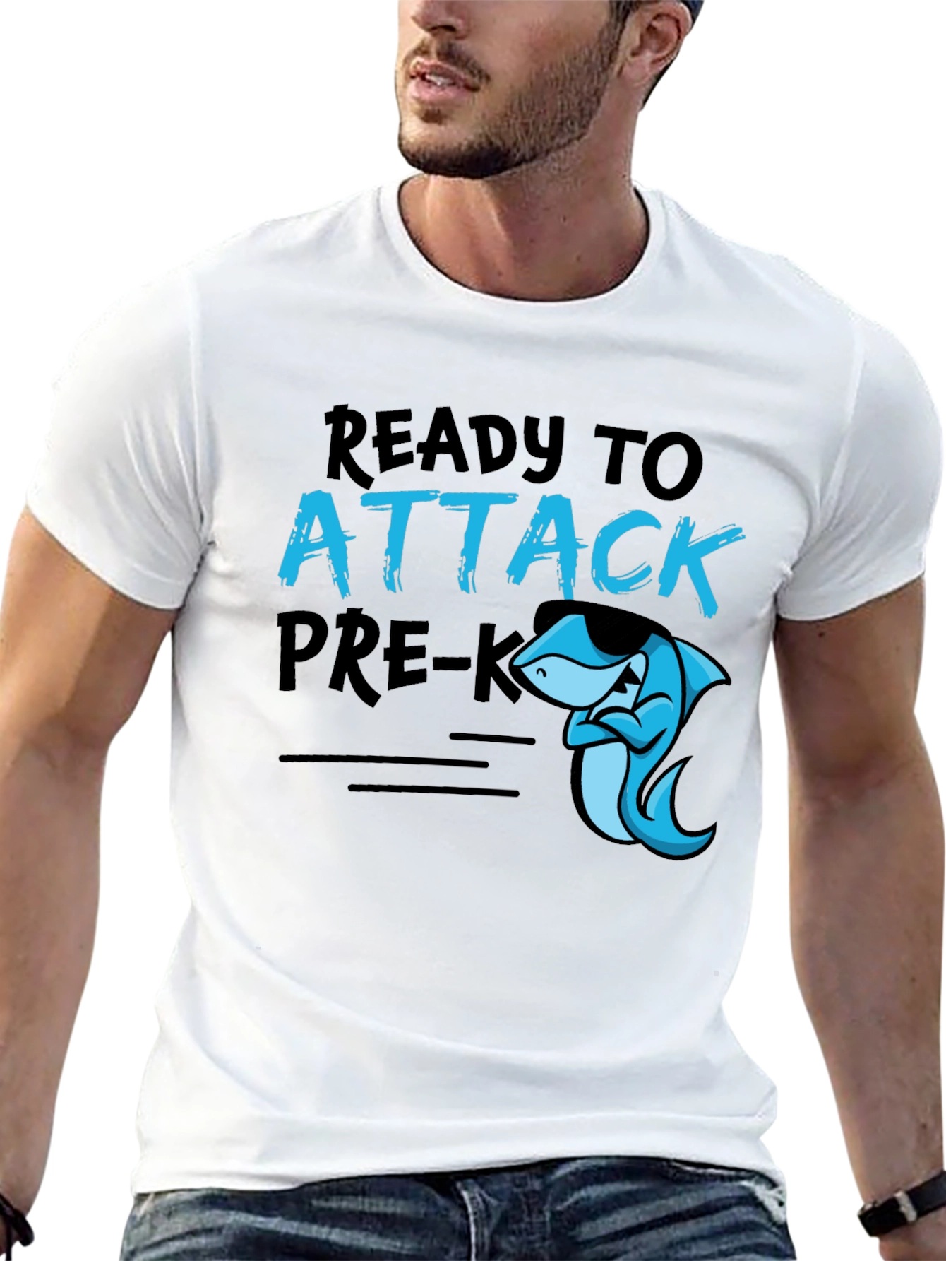 Ready To Attack Pre-K Shark Tee