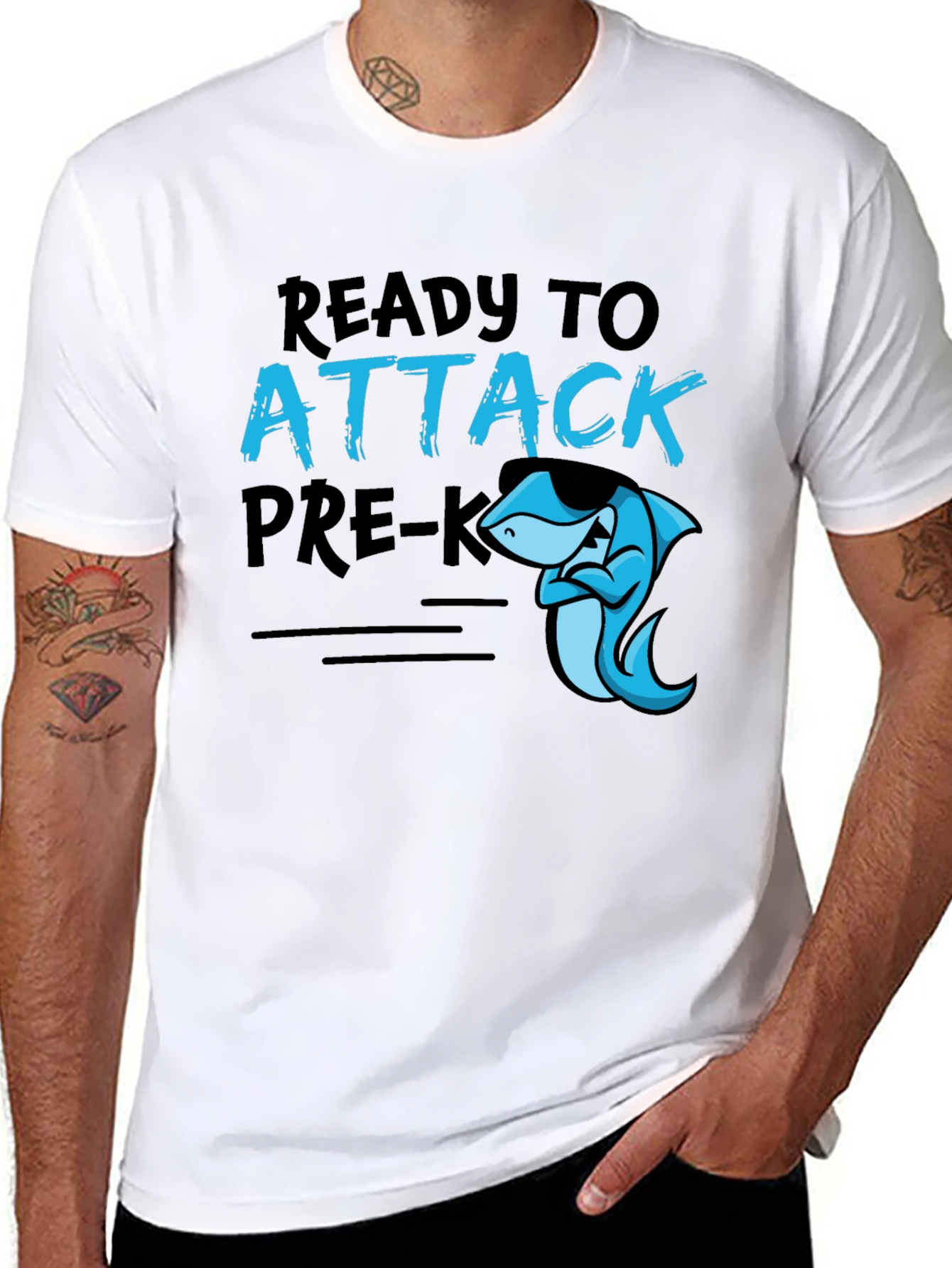 Ready To Attack Pre-K Shark Tee
