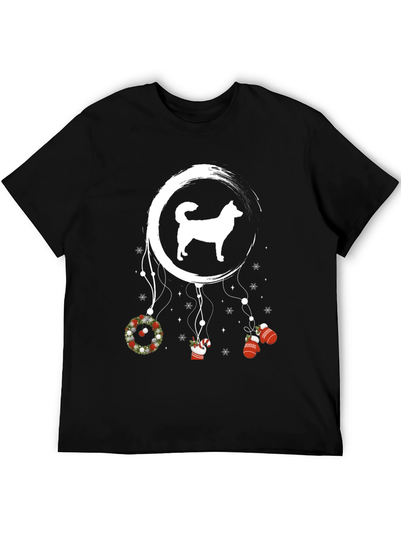 Dog Christmas Dreamcatcher Graphic T-Shirt